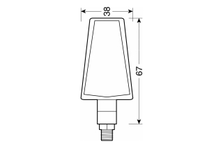 DUKE, LED CORNER LIGHTS - 12V LED - BLACK