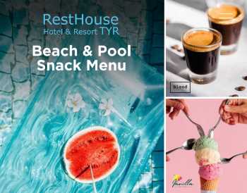 Rest House Tyr Beach Menu