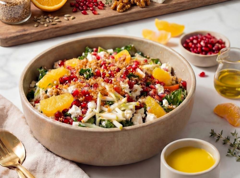 Fresh, seasonal plating at Wholesome Craft