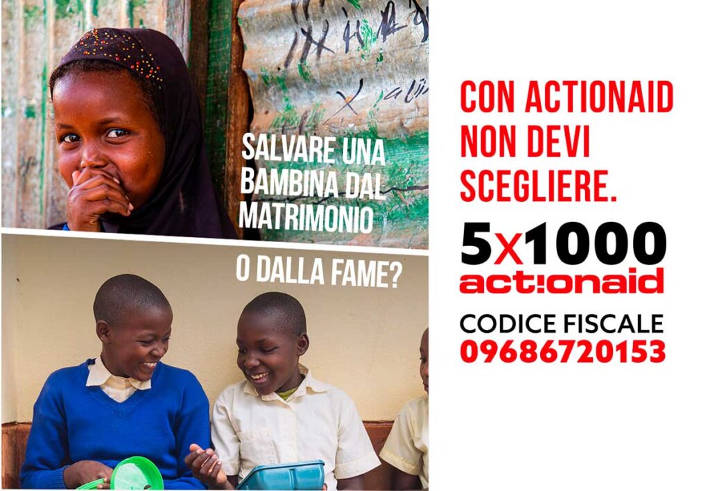 Con il 5x1000 ad ActionAid, nessuno deve più scegliere tra diritti fondamentali | ActionaAid