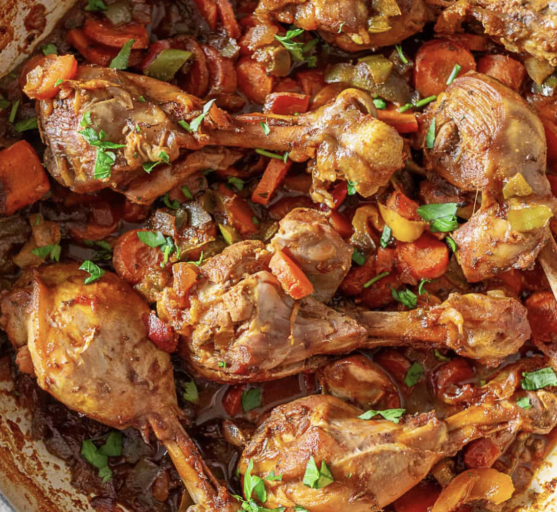 Sadza neChicken stew