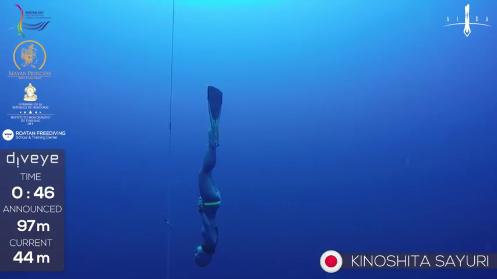 The recordings of our 2017 World Championship deepest dives are now available for the AIDA community