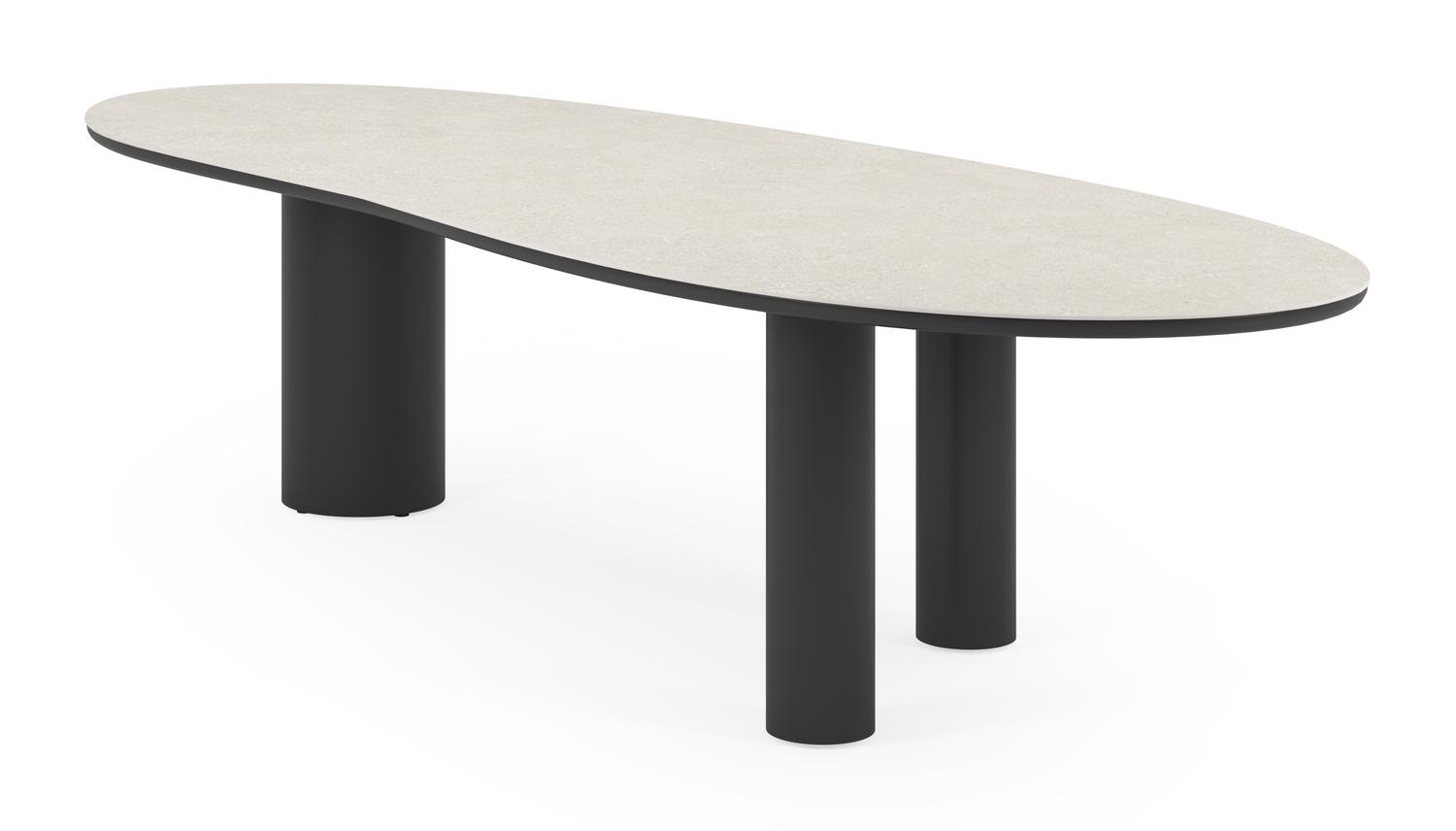 Organo Tuintafel Organisch In Zwart Aluminium En Volkeramiek Shilin L organo-tuintafel-organisch-in-zwart-aluminium-en-volkeramiek-shilin-l