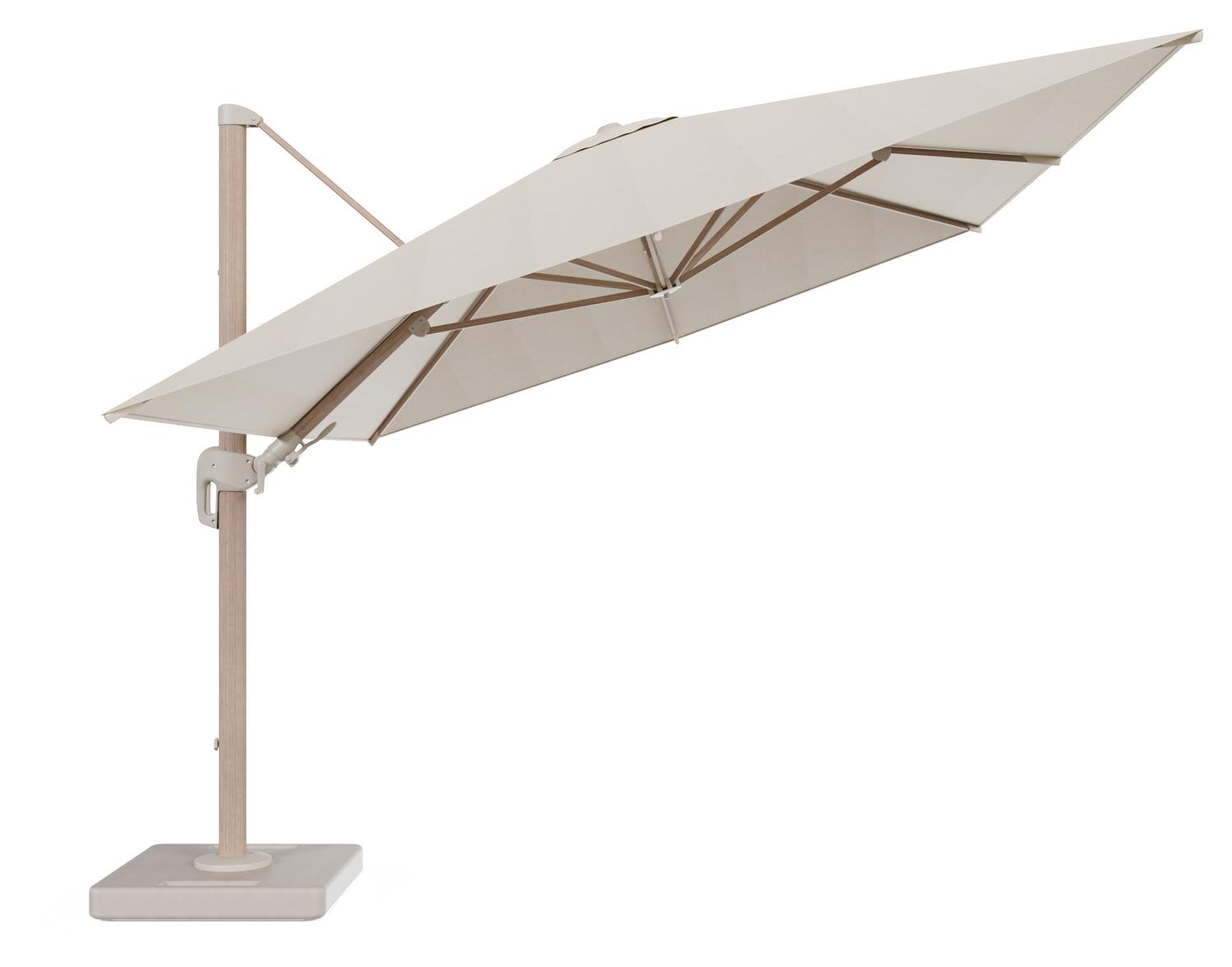 UFO10 SSパネル 2セット Rufina zweefparasol met tiltfunctie in aluminium houtlook met