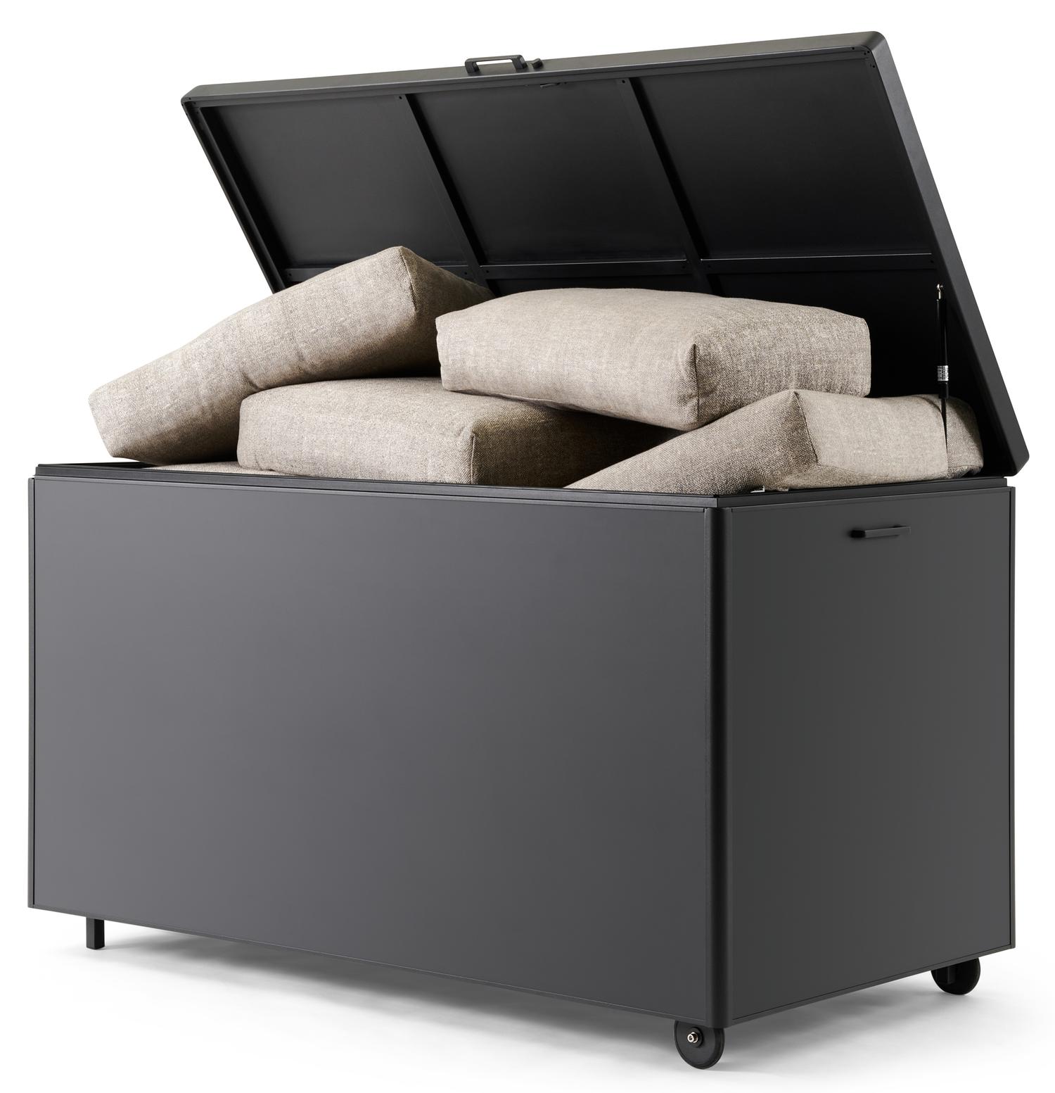 Ondis24 Keter Premier Box - Coffre De Rangement Jardin 380 Litres Gris Anthracite