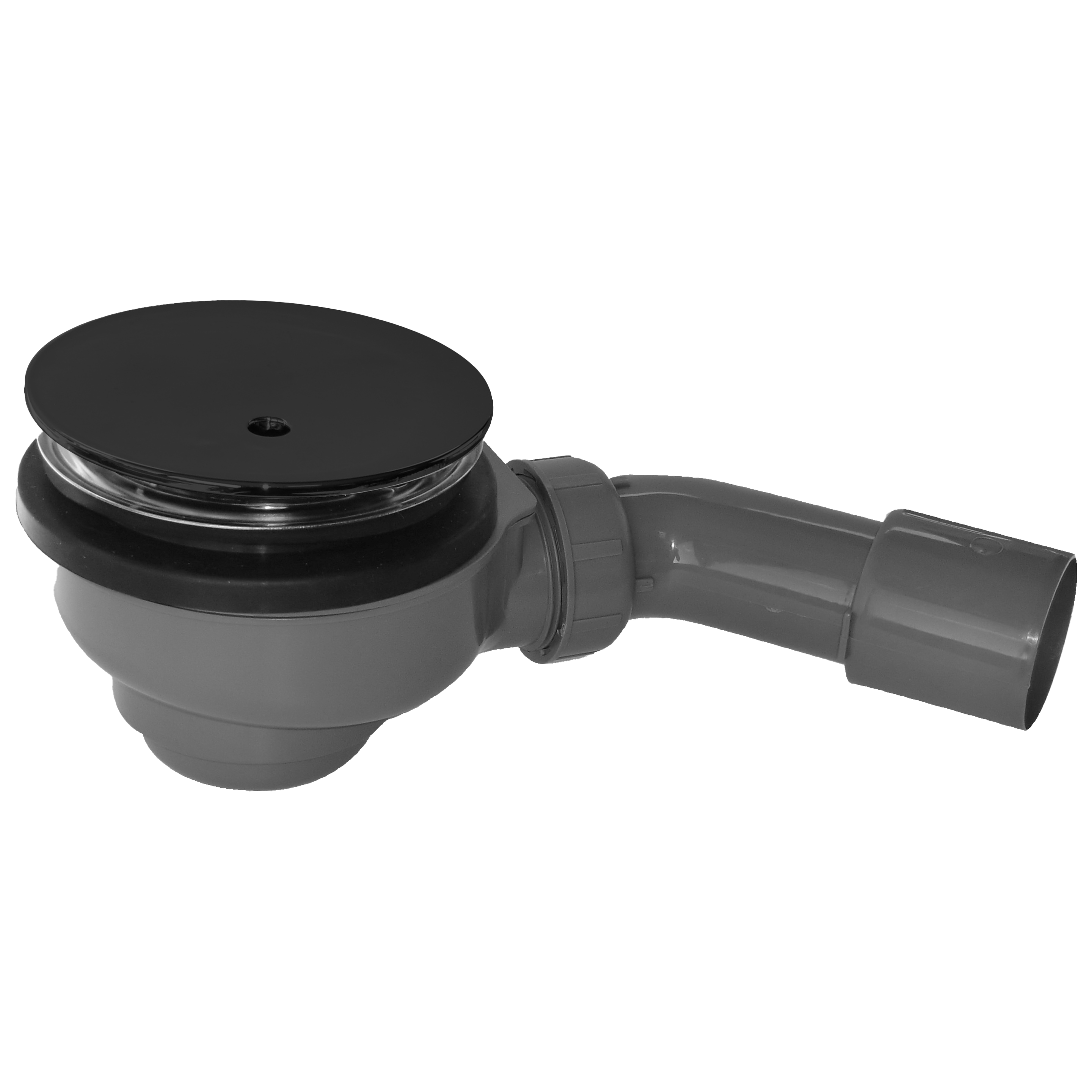 Santeg Unishower doucheafvoer | Mat zwart | Ø 90 mm