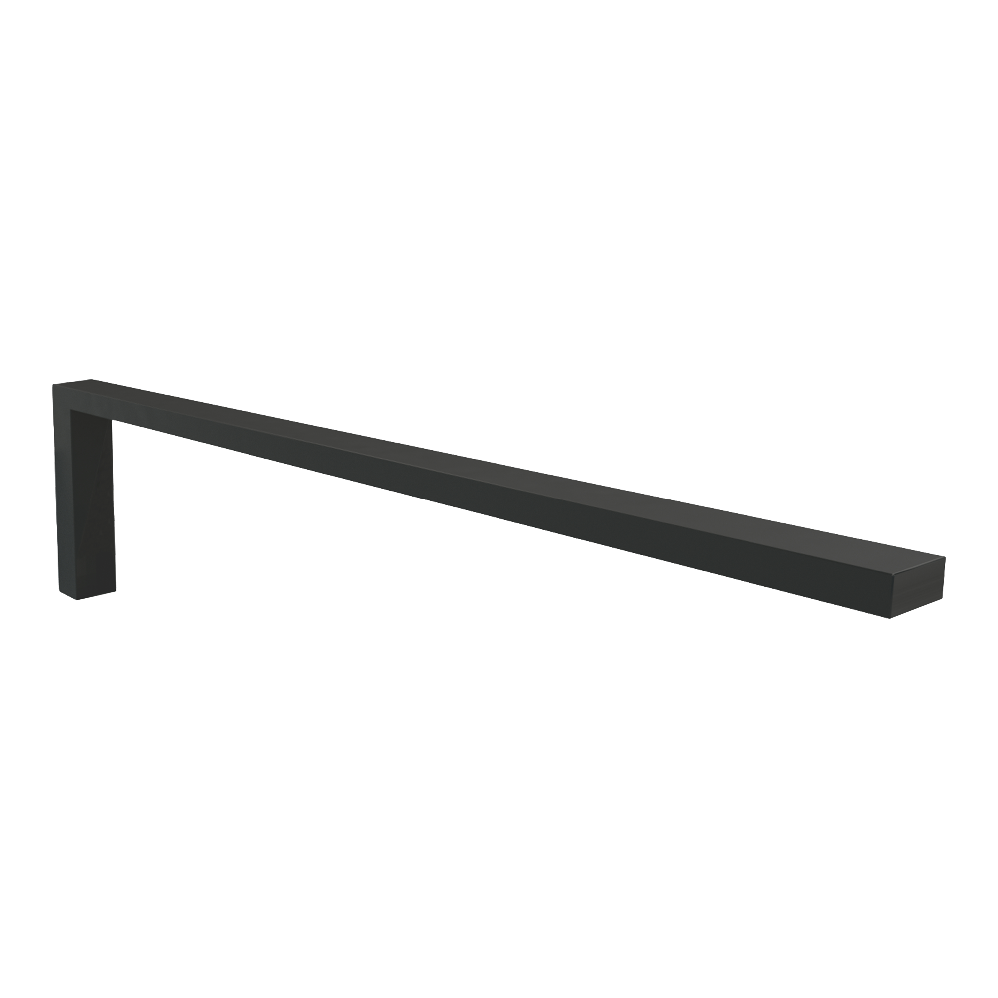 Blaufoss Blackline Noma handdoekhouder | Mat zwart | 41 cm | Enkel