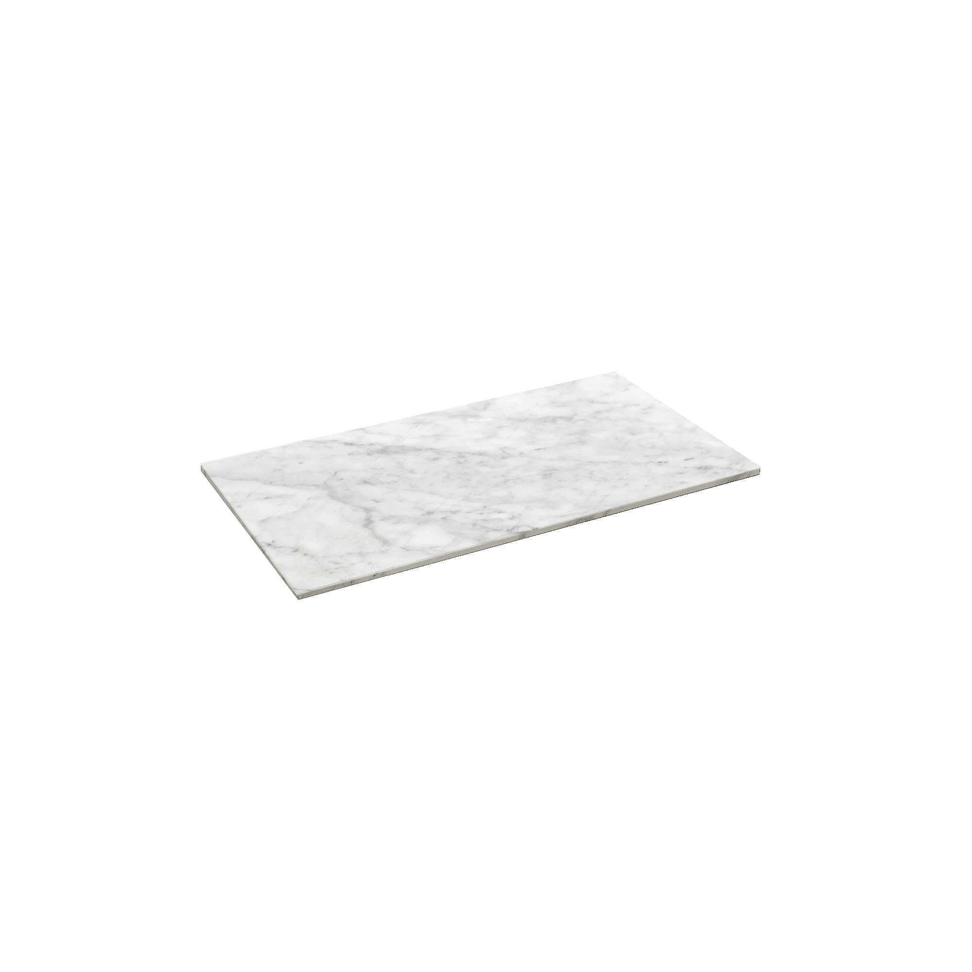 Balmani Stretto tablet voor waskom(men) | 90 x 55 cm | Carrara | Marmer | Enkel tablet