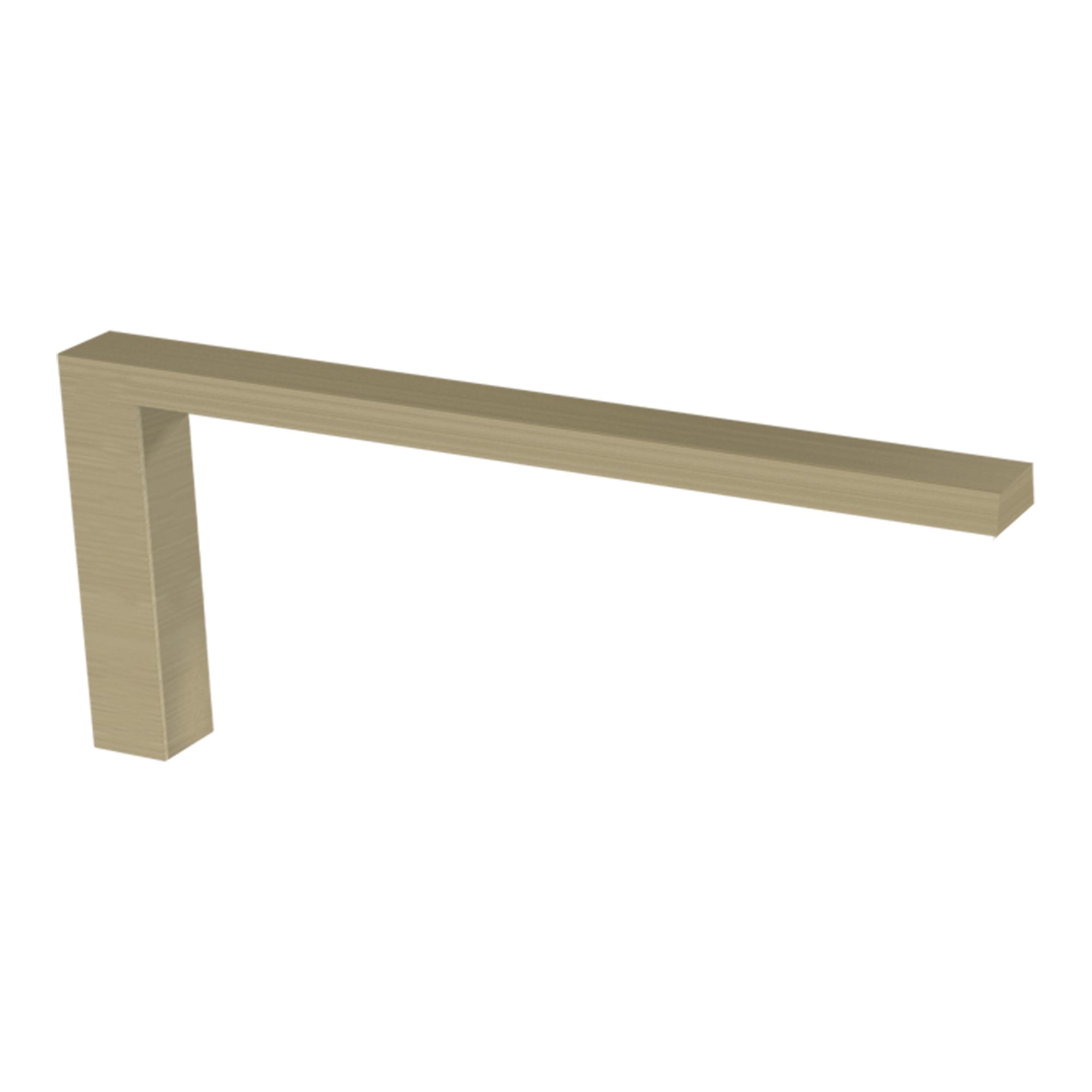 Blaufoss Blackline Noma Small handdoekhouder | Brushed Champagne Gold | 19 cm | Enkel