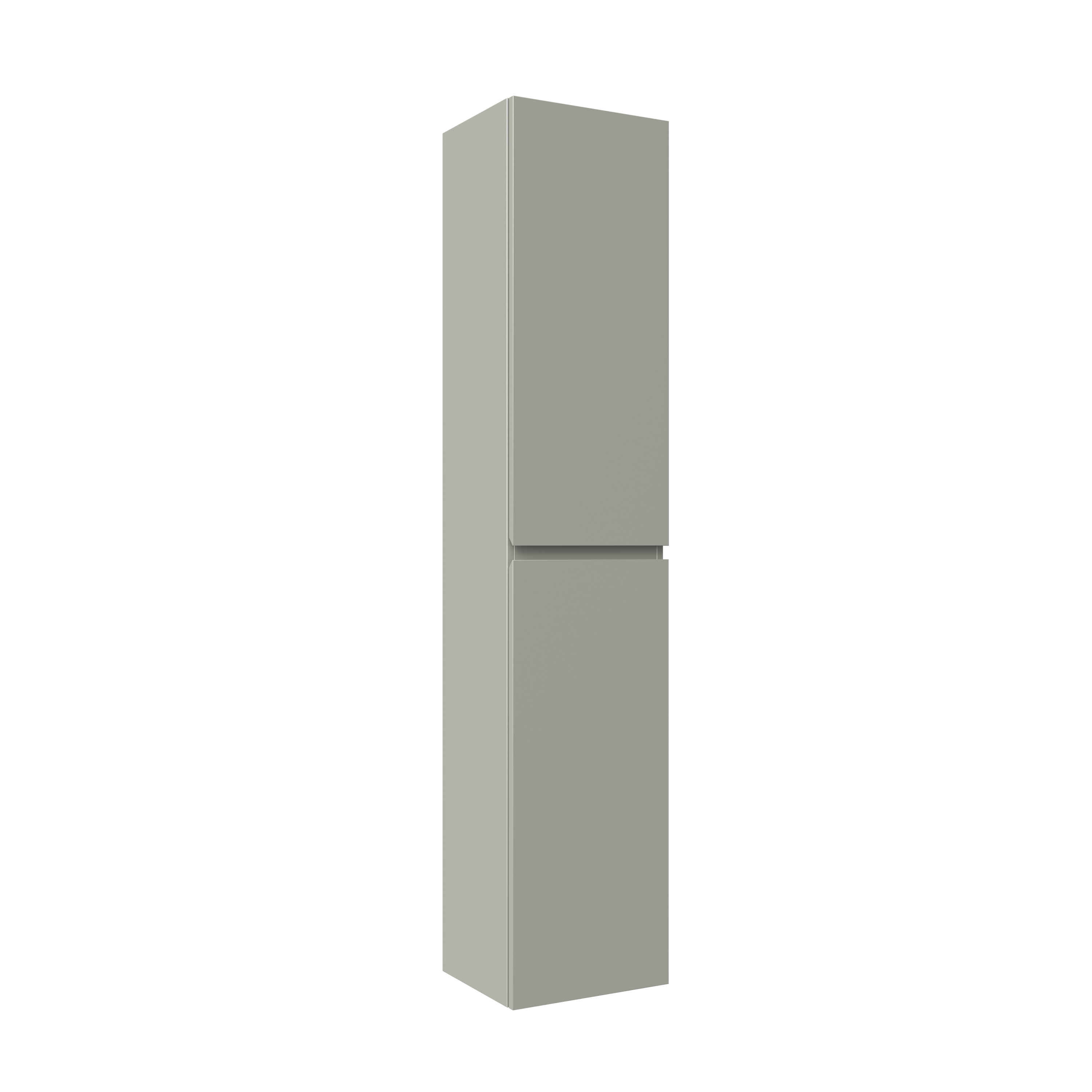 Badkamerkastje Small 25cm 1 lade & 1 deur - hoogglans wit - Modern Held