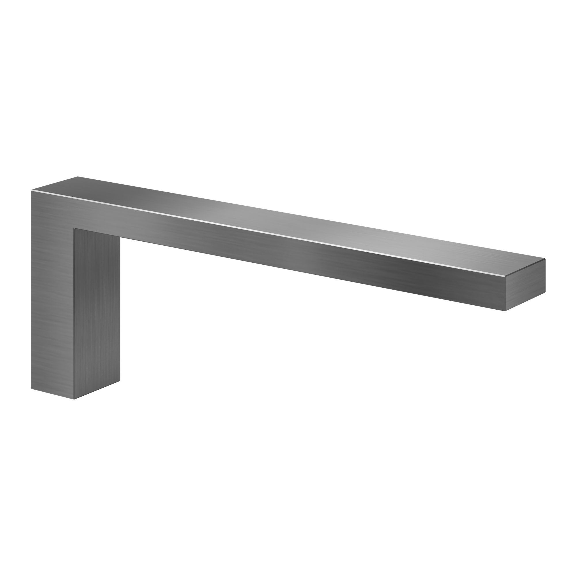 Blaufoss Blackline Noma Small handdoekhouder | Brushed Coolmetal | 19 cm | Enkel