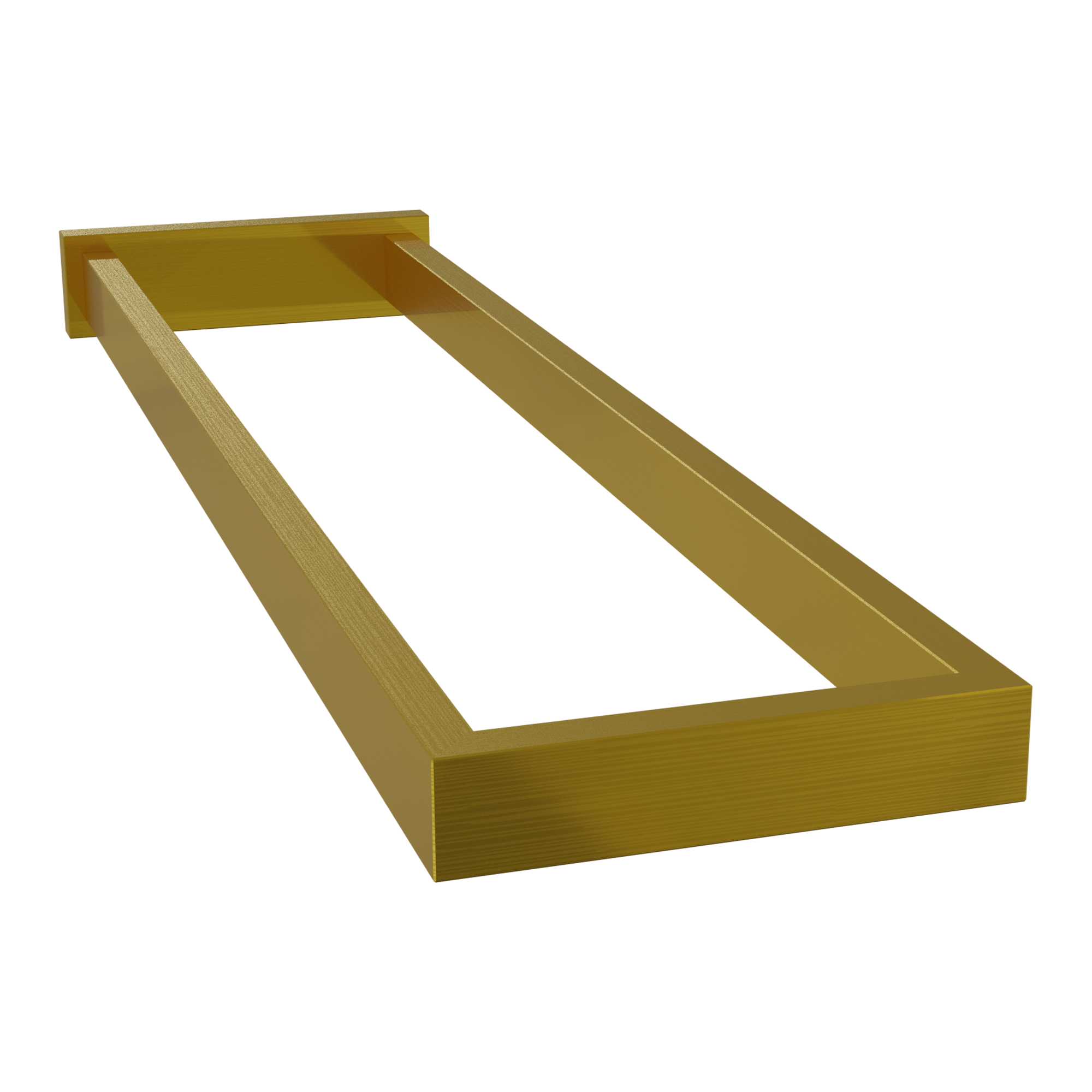 Blaufoss Blackline Noma handdoekhouder | Brushed Gold | 41 cm | Dubbel