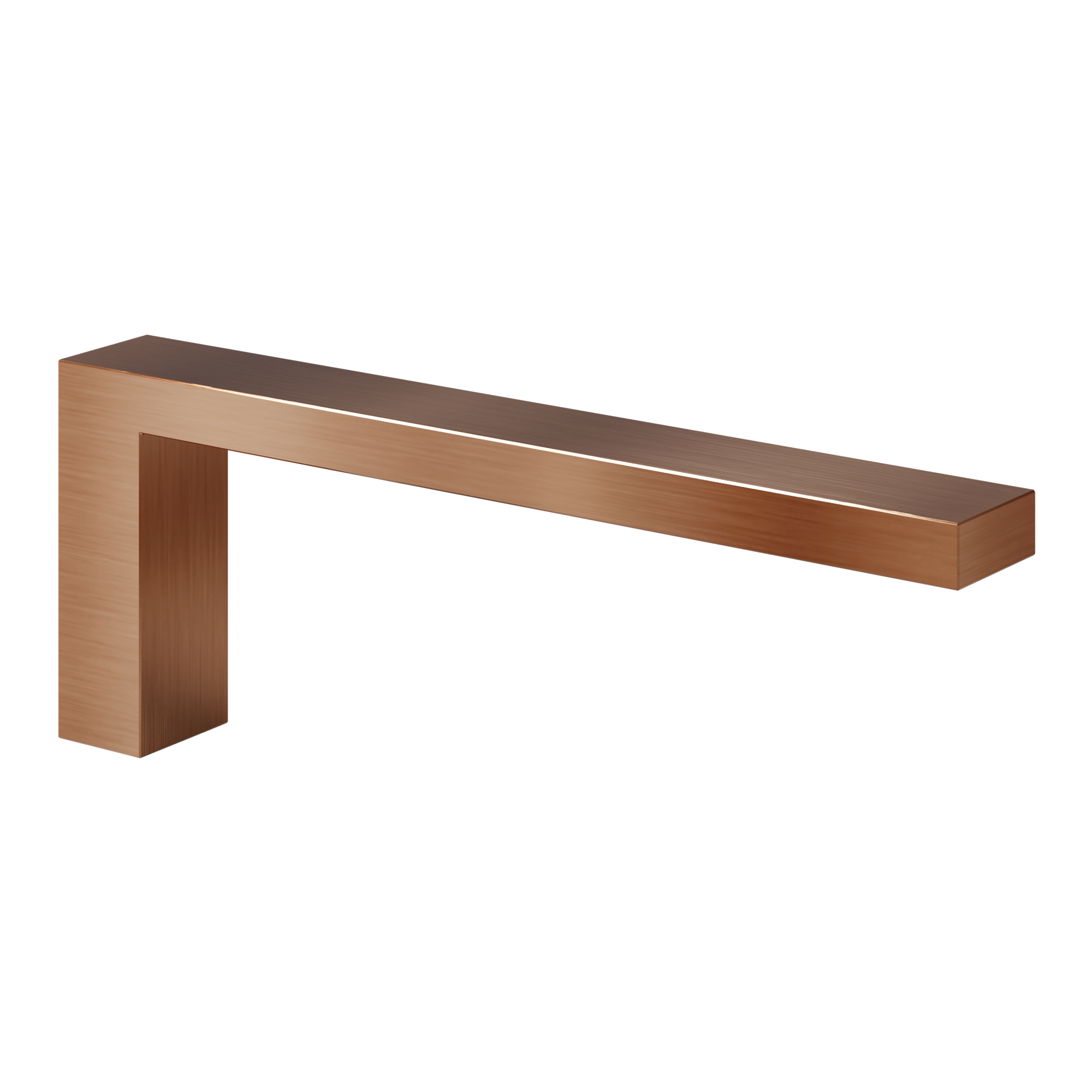 Blaufoss Blackline Noma Small handdoekhouder | Brushed Rosegold | 19 cm | Enkel