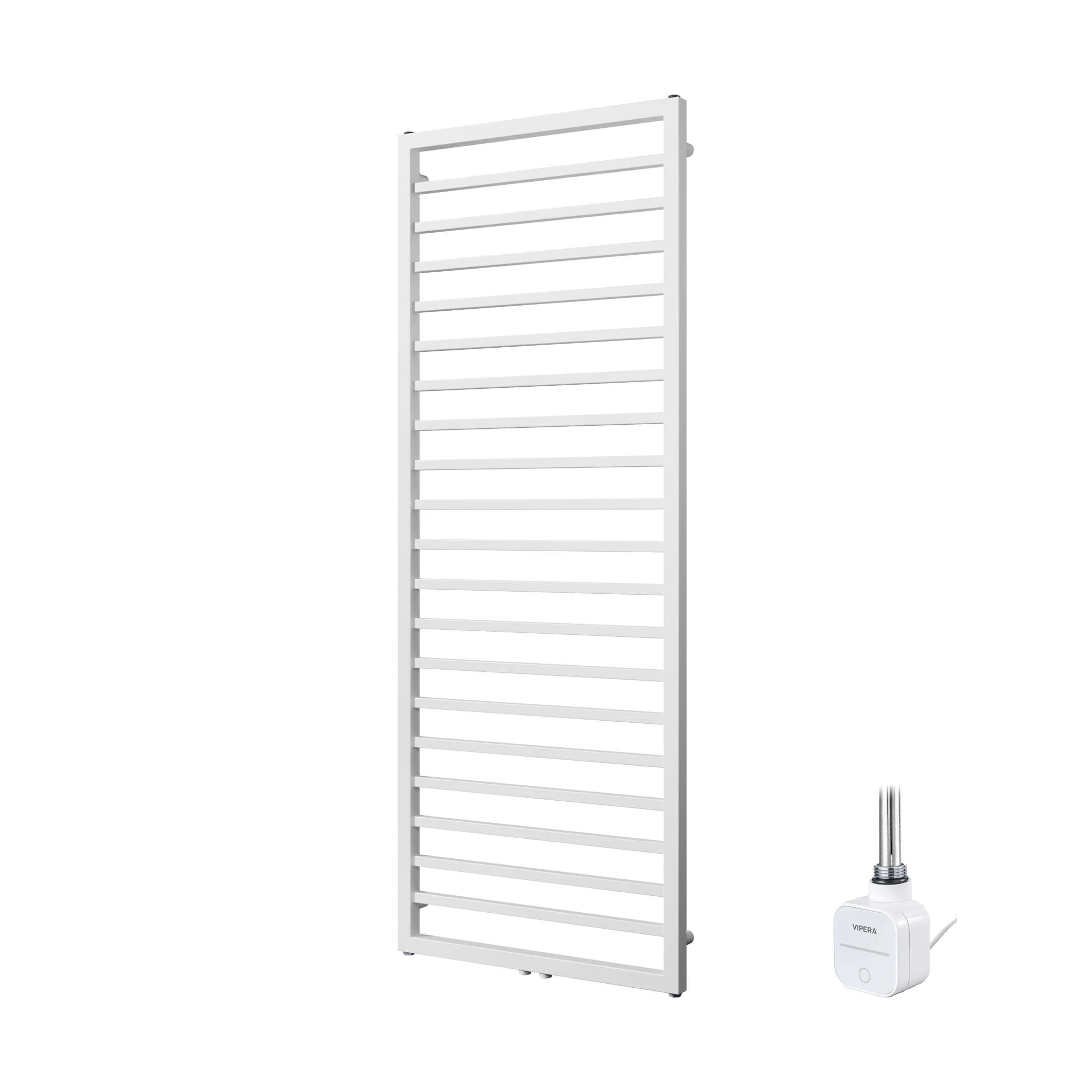 Vipera Listona elektrische handdoekradiator | Mat wit | 60 x 180 cm | 800W | Elektrische verwarming