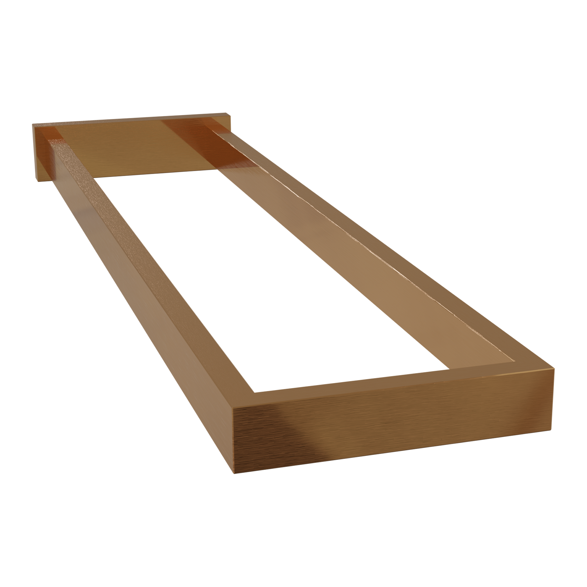 Blaufoss Blackline Noma handdoekhouder | Brushed Rosegold | 41 cm | Dubbel