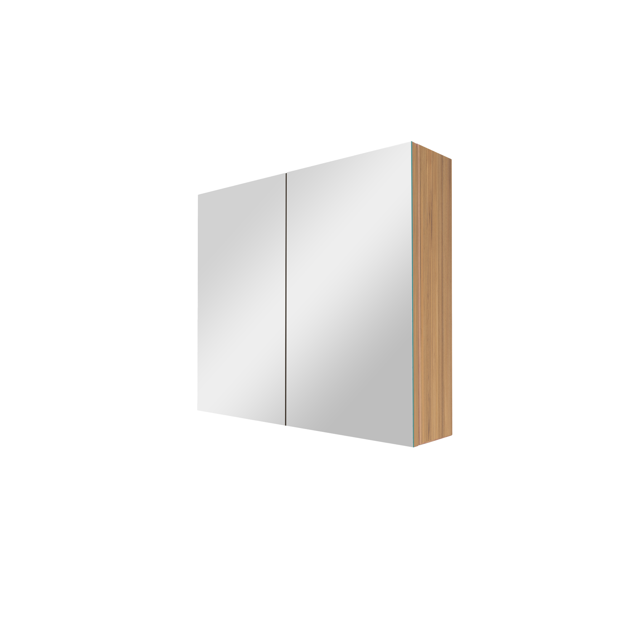 Balmani Mitra spiegelkast | 75 x 72 cm | Teak | Rechthoekig | Zonder spiegelverlichting | Zonder anti-damp