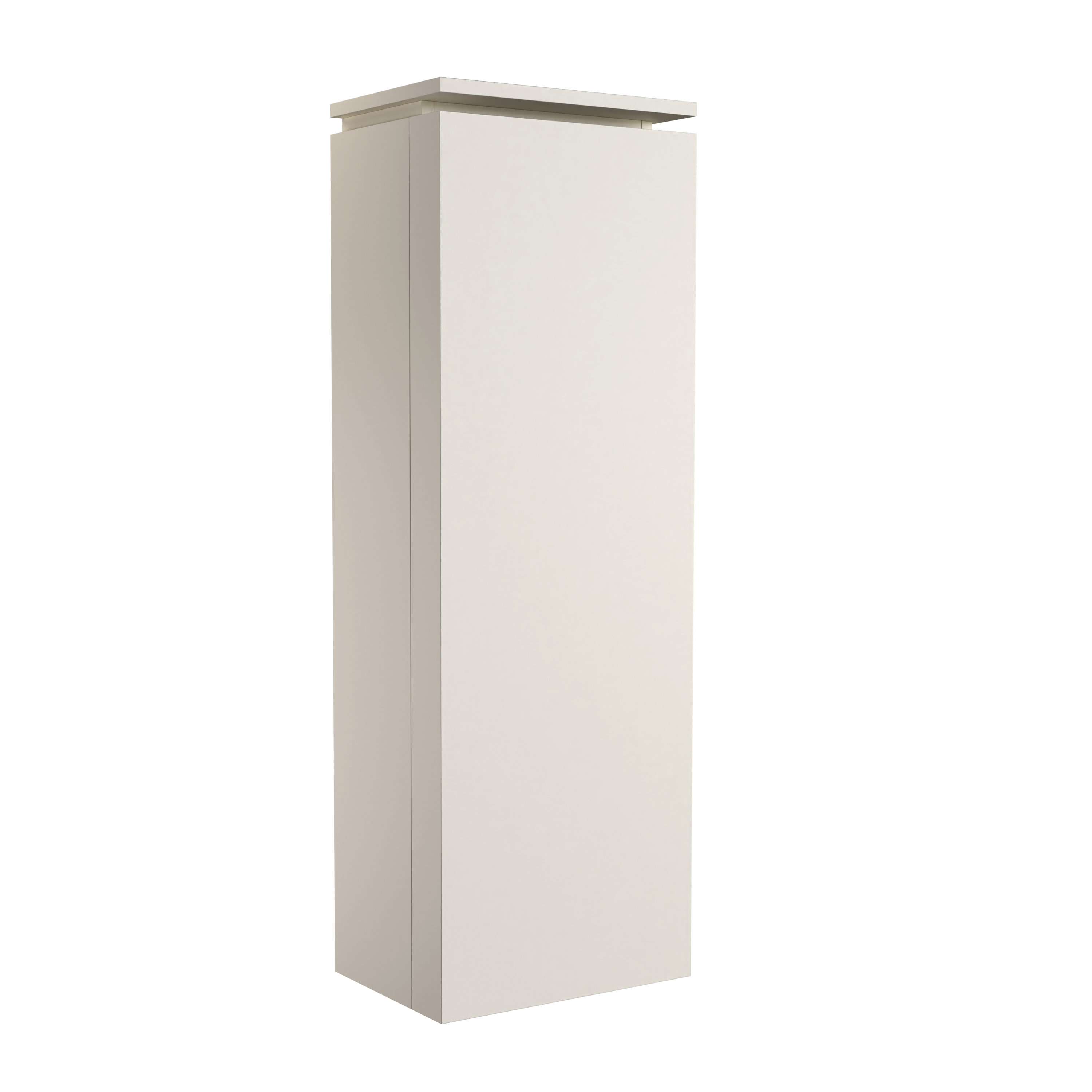 Balmani Eclips badkamerkast | B44 x D32 x H130 cm | Sandbeige | Scharnieren rechts | MDF gelakt | Vlakke afwerking