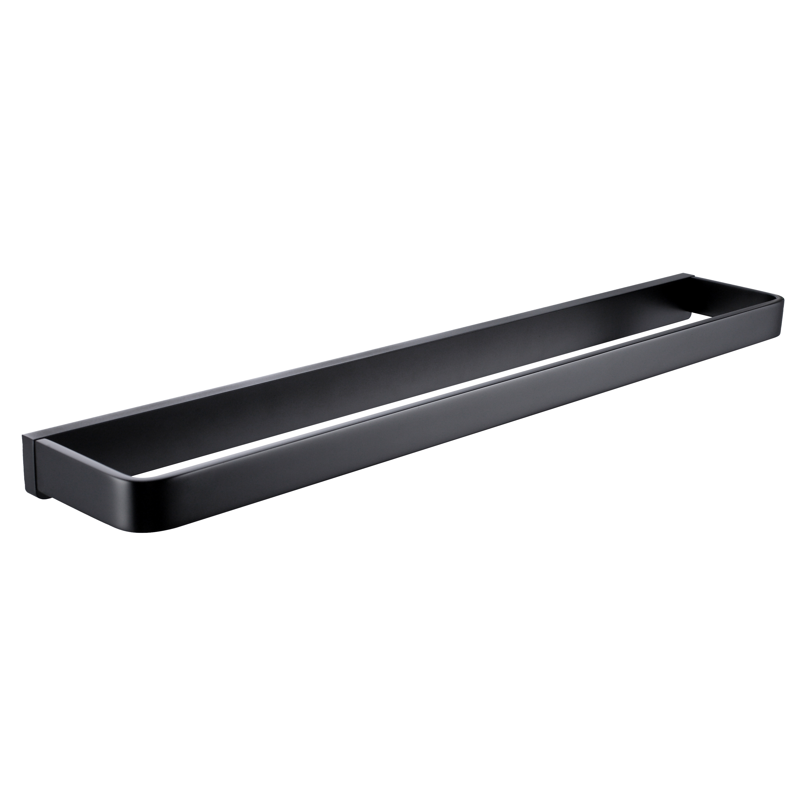 Blaufoss Blackline Patio handdoekhouder | Mat zwart | 60 cm | Enkel