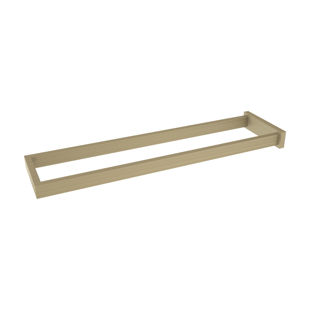 Blaufoss Blackline Noma handdoekhouder | Brushed Champagne Gold | 41 cm | Dubbel