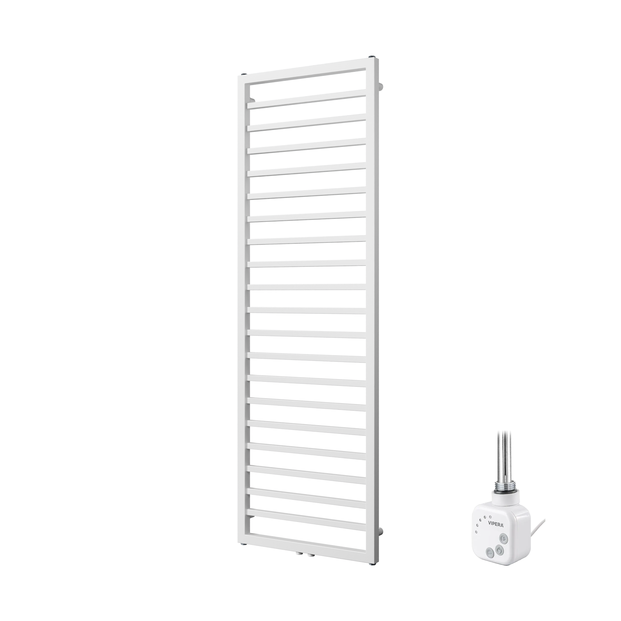 Vipera Listona elektrische handdoekradiator | Mat wit | 50 x 180 cm | 800W | Elektrische verwarming