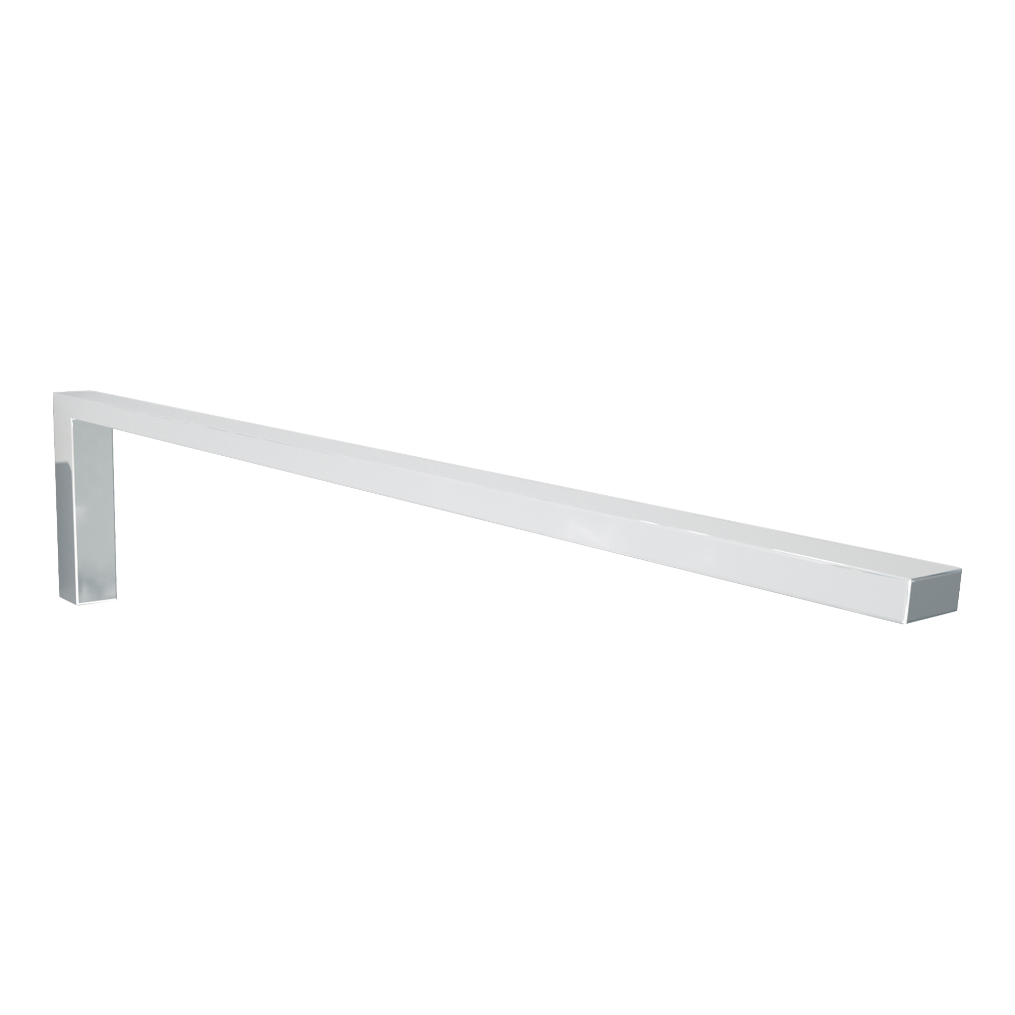 Blaufoss Blackline Noma handdoekhouder | Glanzend chroom | 41 cm | Enkel