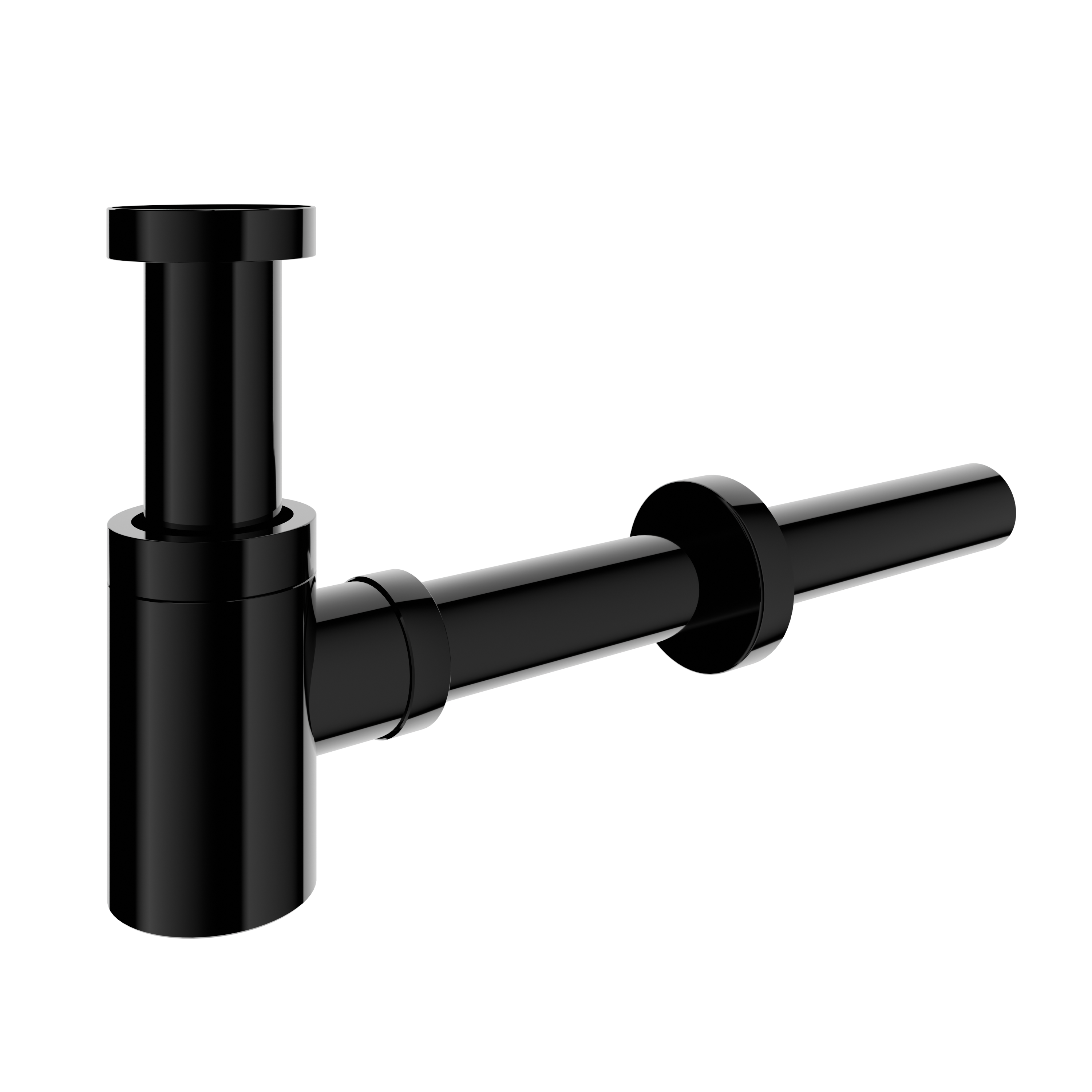 Santeg Styledrain MINI-X afvoer voor handenwasser | Glanzend Zwart | 32 mm