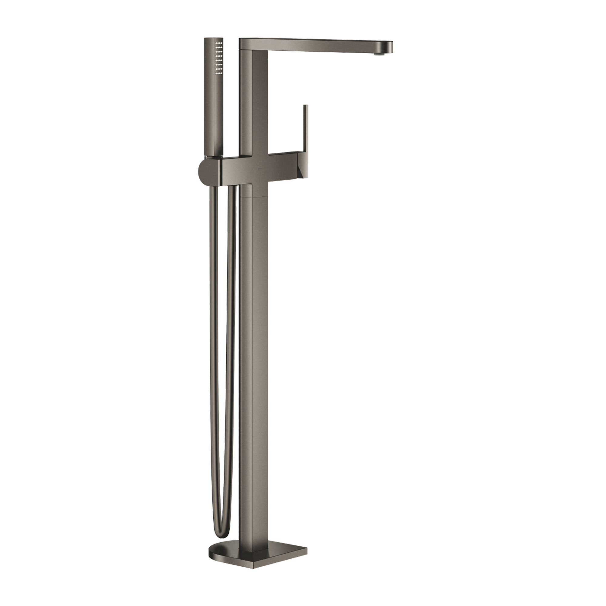 Grohe Plus vrijstaande badkraan, exclusief inbouwelement | Mengkraan | Brushed Hard Graphite | Handdouche en doucheslang inbegrepen