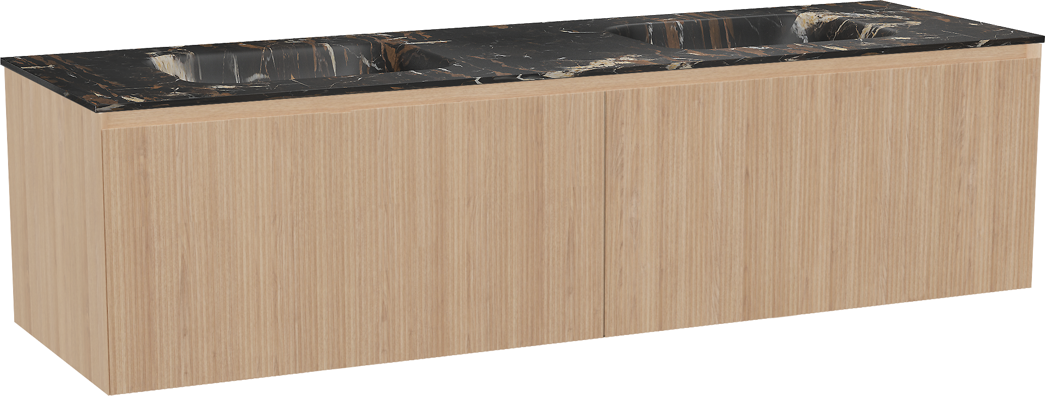 Balmani Fila Meuble Salle De Bains Suspendu 180 X 55 Cm Placage Ch ne balmani-fila-meuble-salle-de-bains-suspendu-180-x-55-cm-placage-ch-ne