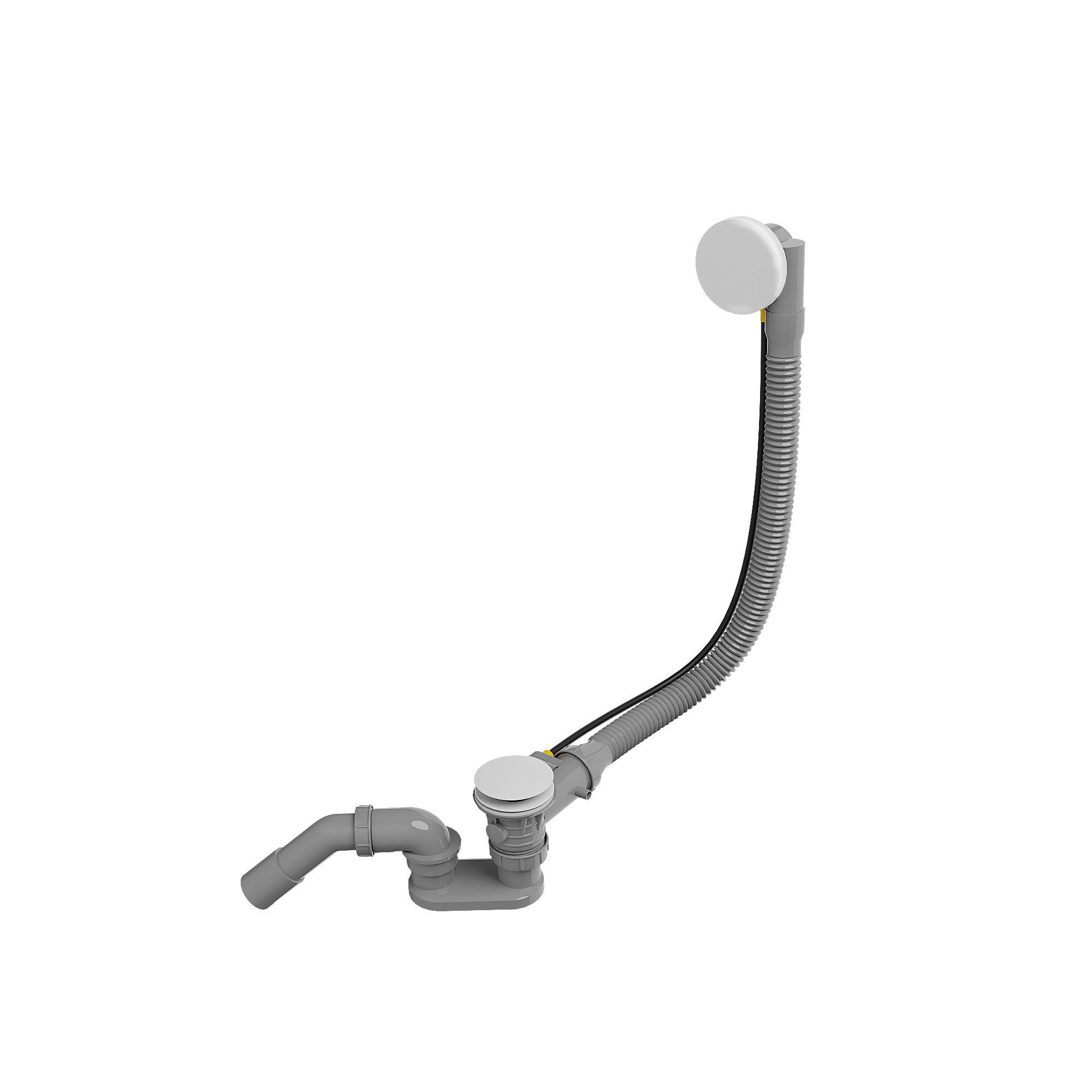 Santeg Unibath Flat badafvoer met overloop | Mat Wit | 70 cm