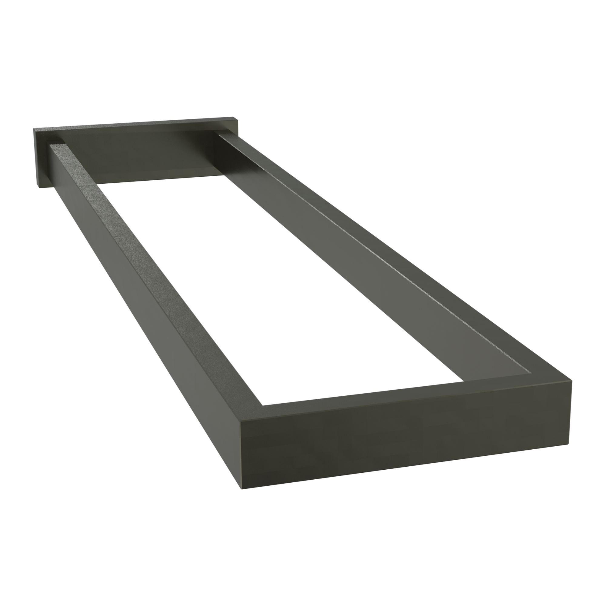 Blaufoss Blackline Noma handdoekhouder | Brushed GunMetal | 41 cm | Dubbel
