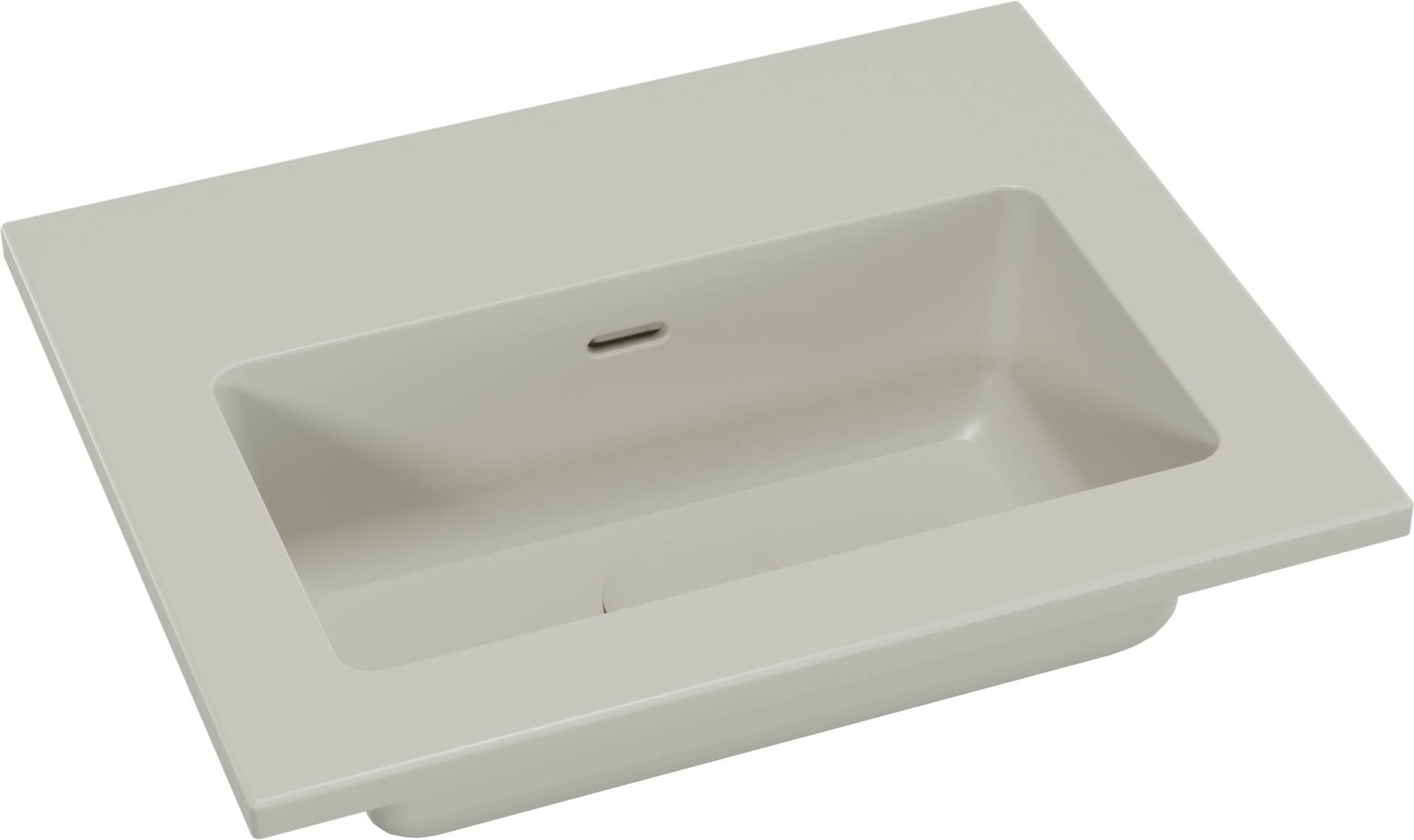 Storke Diva wastafel | 45 x 35 cm | Zijdegrijs | Top Solid | Enkele wastafel