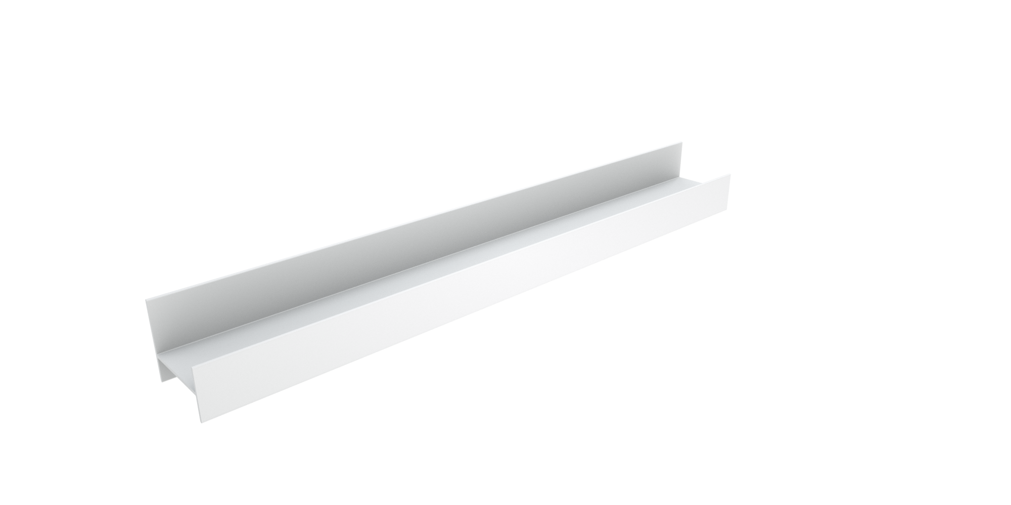 Blaufoss Blackline Tilli wandplank | Mat wit | 60 x 6,8 cm | Aluminium
