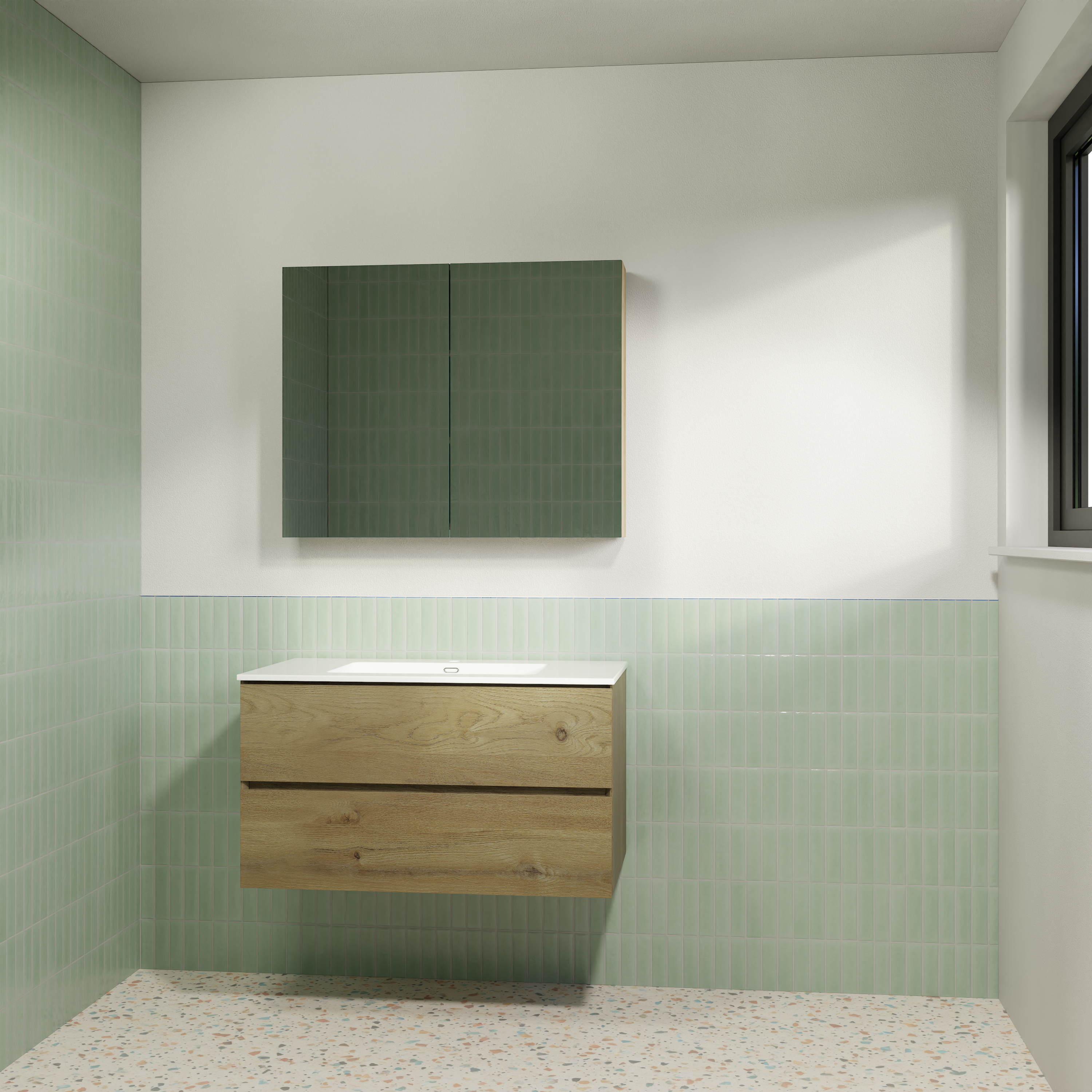 Storke Edge badkamermeubel met Diva wastafel en