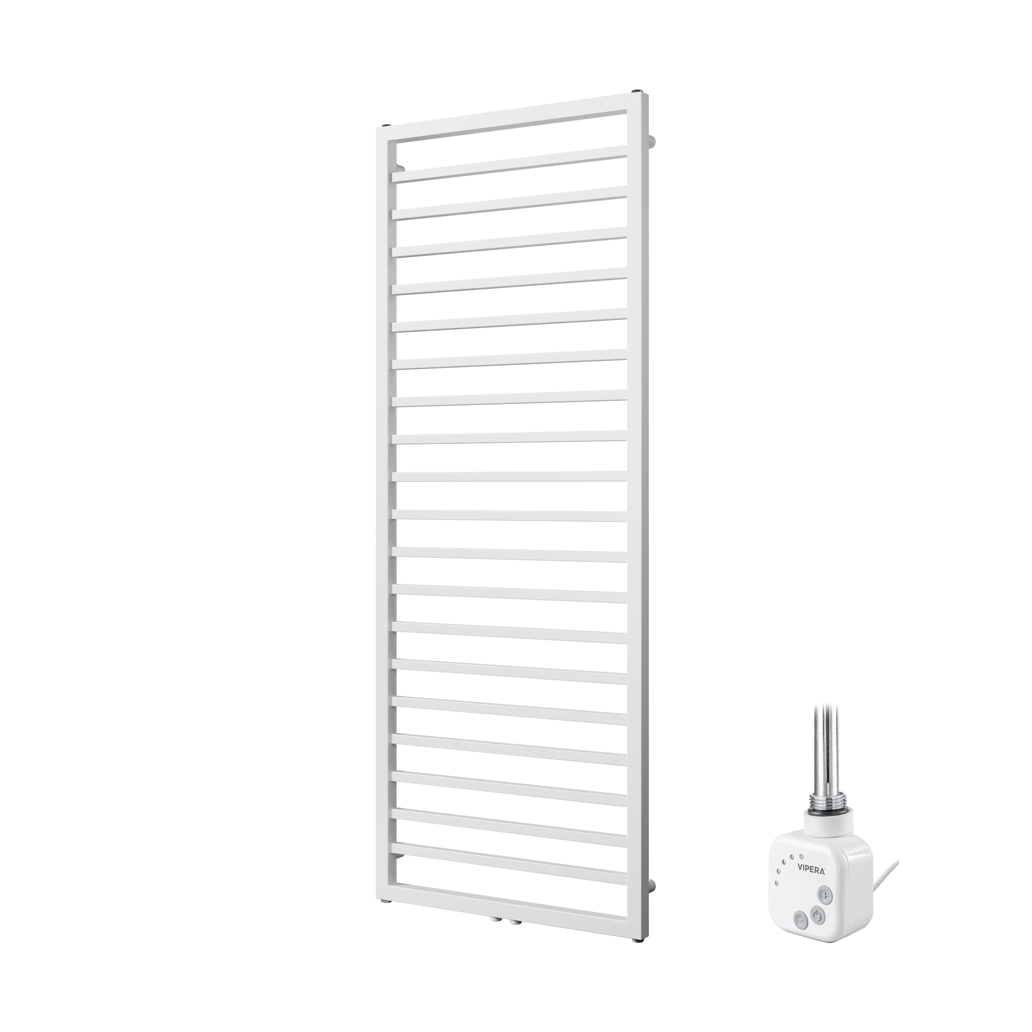 Vipera Listona elektrische handdoekradiator | Mat wit | 60 x 180 cm | 800W | Elektrische verwarming