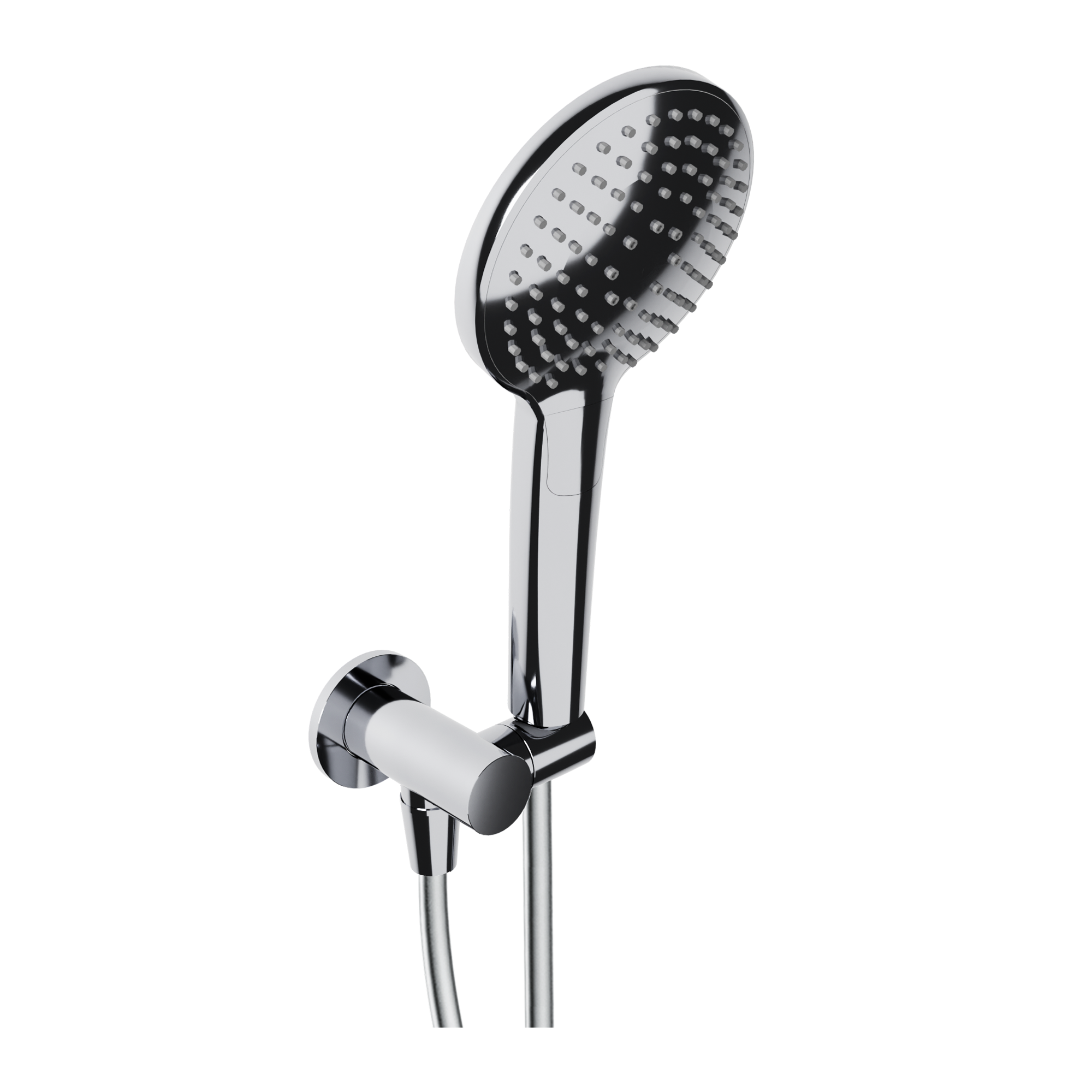 Blaufoss Round handdoucheset | Glanzend Chroom | Met waterbesparende functie | Rond | 3 Straalfuncties