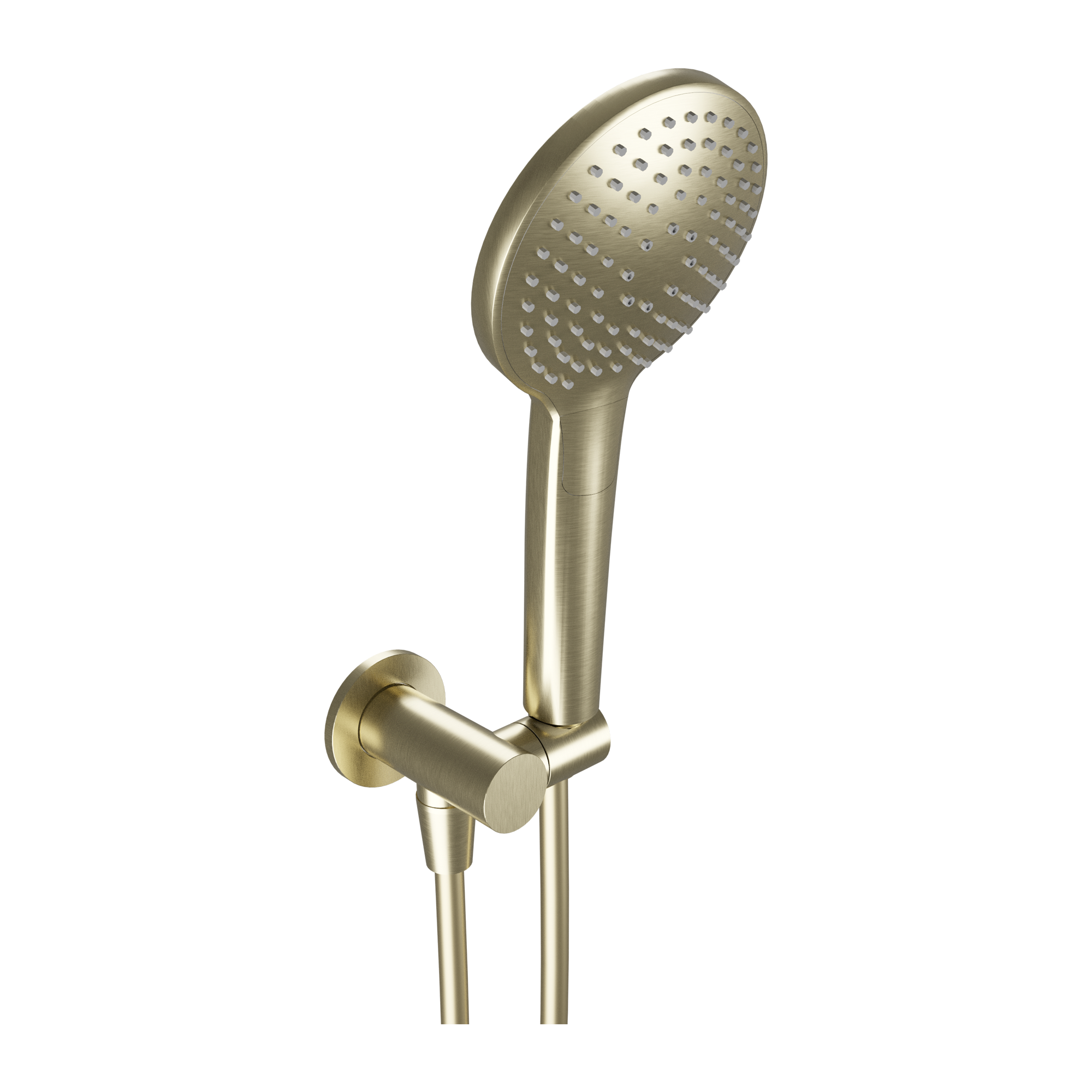 Blaufoss Round handdoucheset | Brushed Champagne Gold | Met waterbesparende functie | Rond | 3 straalfuncties