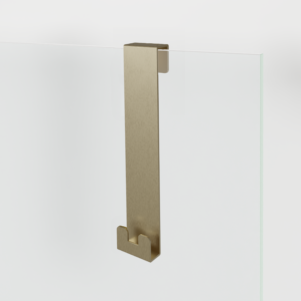 Blaufoss Gulio douchehaak | Brushed Champagne Gold | 1 stuk | Roestvrij staal