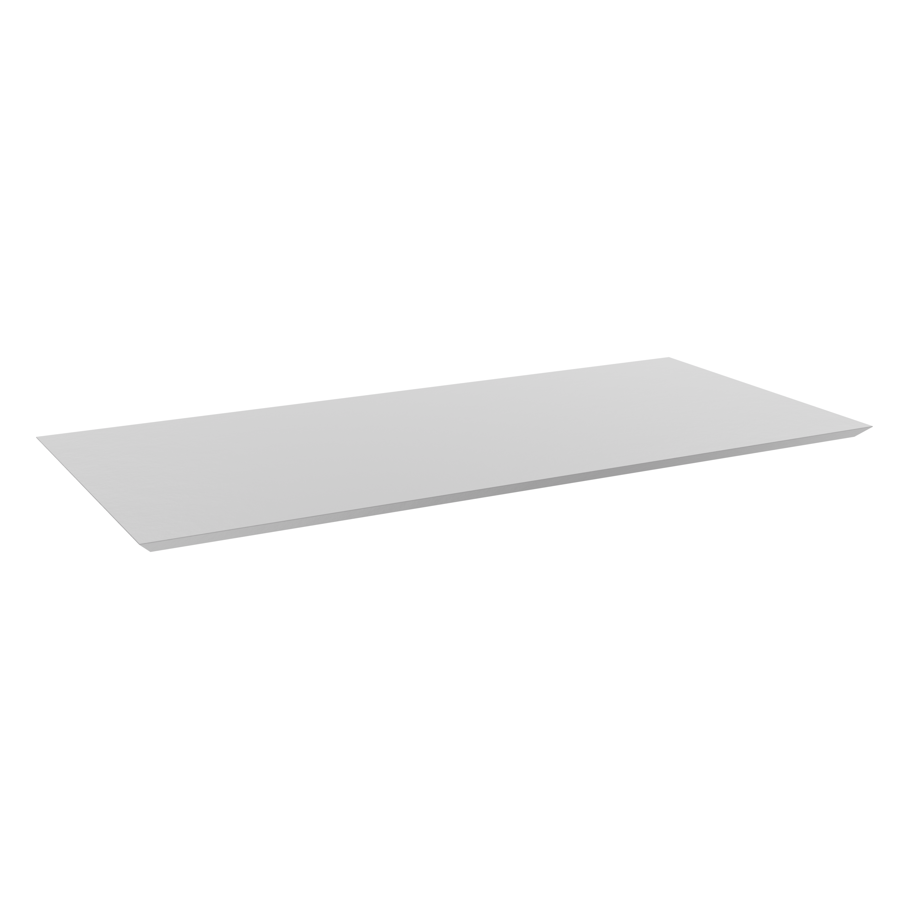 Balmani Eclips tablet voor waskom(men) | 120 x 55 cm | Mat wit | Solid Surface | Enkel of dubbel tablet