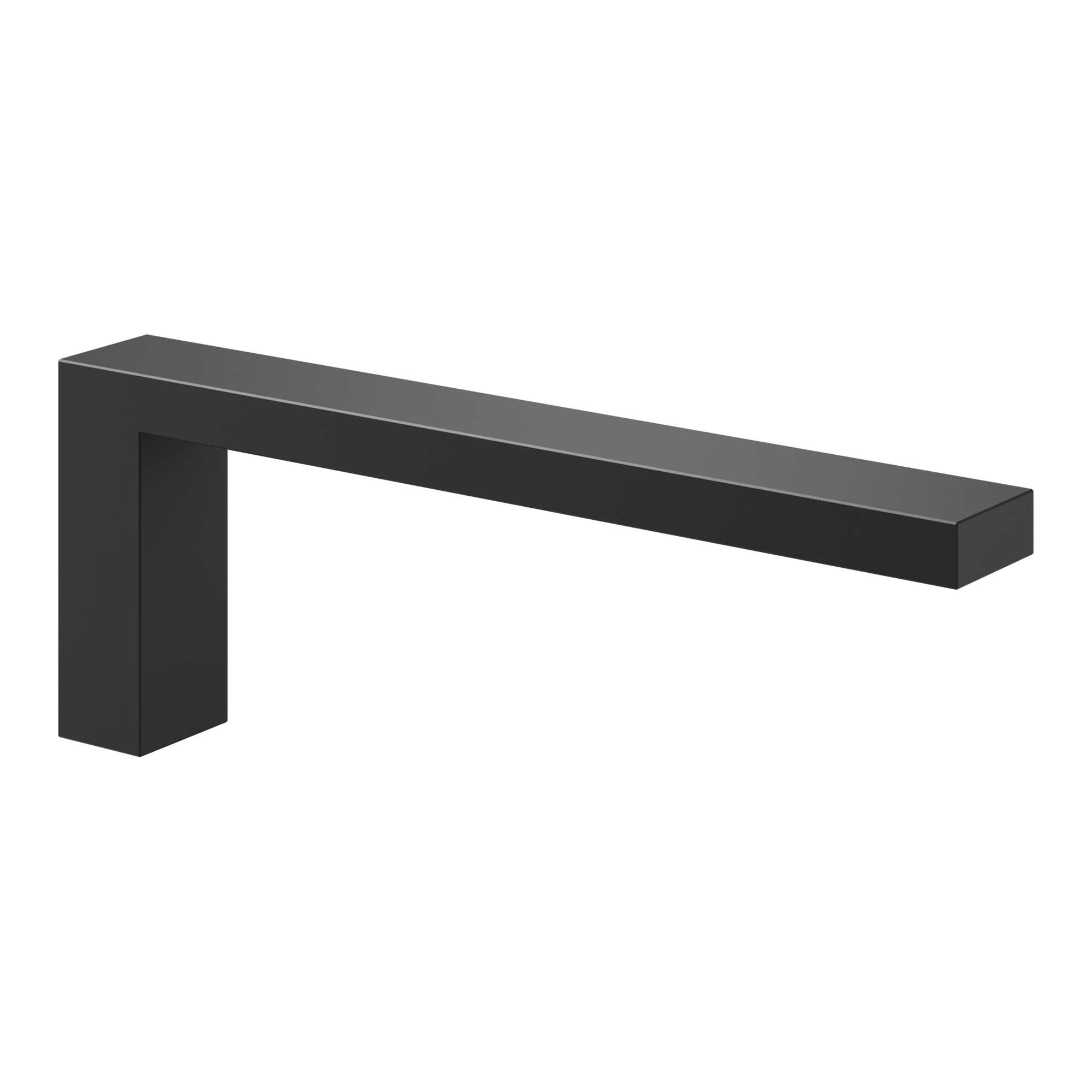 Blaufoss Blackline Noma Small handdoekhouder | Mat zwart | 19 cm | Enkel