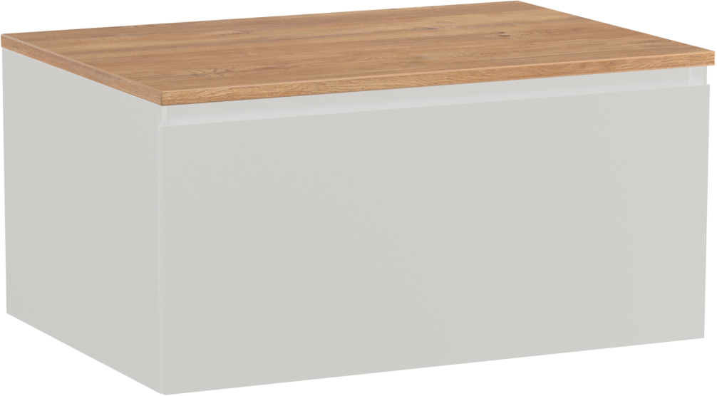 Storke Edge badkamermeubel met Panton Tablet voor waskom(men) | B75 cm x D52 cm | Onderkast Mat
