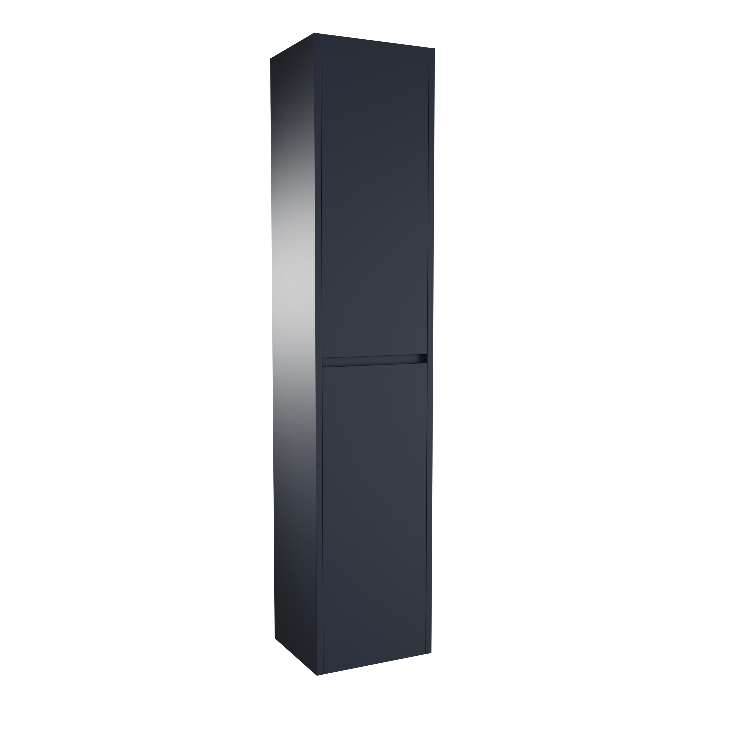 Storke Seda badkamerkast | B40 x D35 x H170 cm | Nachtblauw | Scharnieren links en rechts | MDF gelakt | Vlakke afwerking