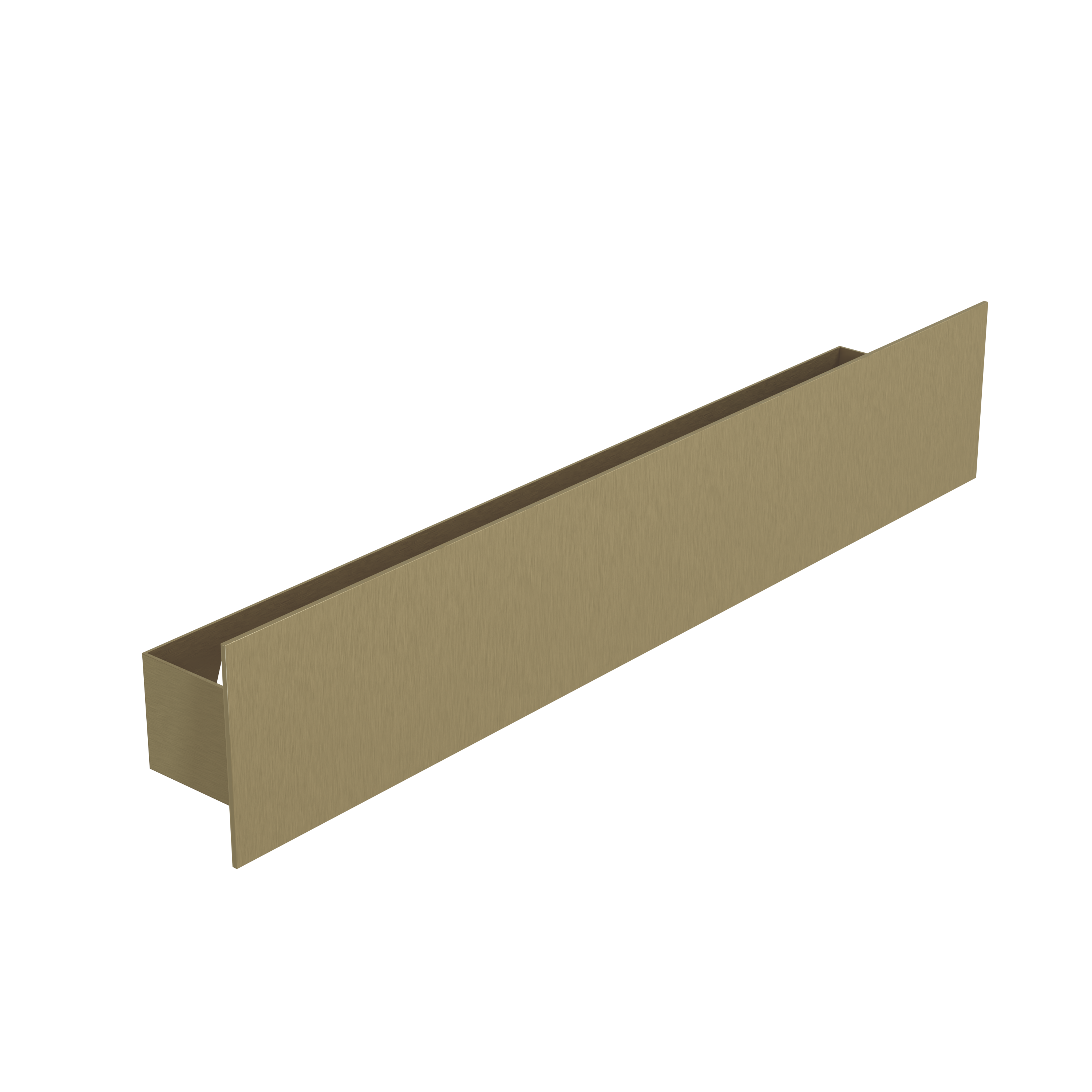 Balmani Uma wandplank | Brushed Champagne Gold | 60 x 8,5 cm | Roestvrij staal | Zonder groeven