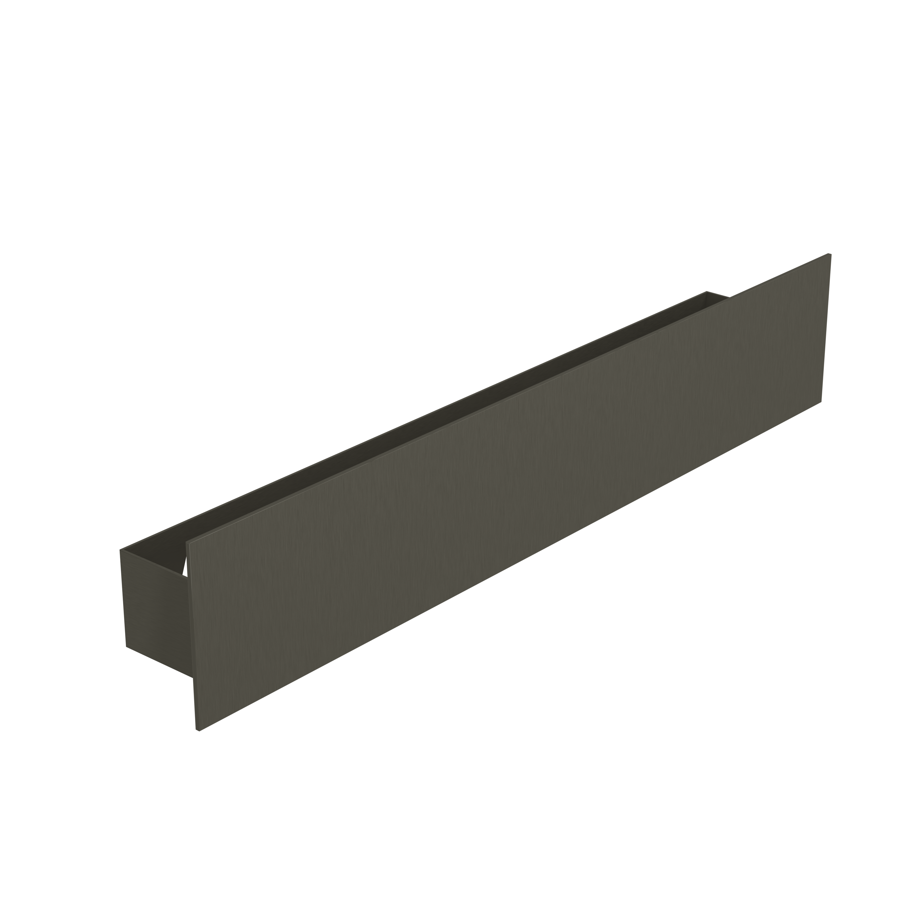 Balmani Uma wandplank | Brushed GunMetal | 60 x 8,5 cm | Roestvrij staal | Zonder groeven