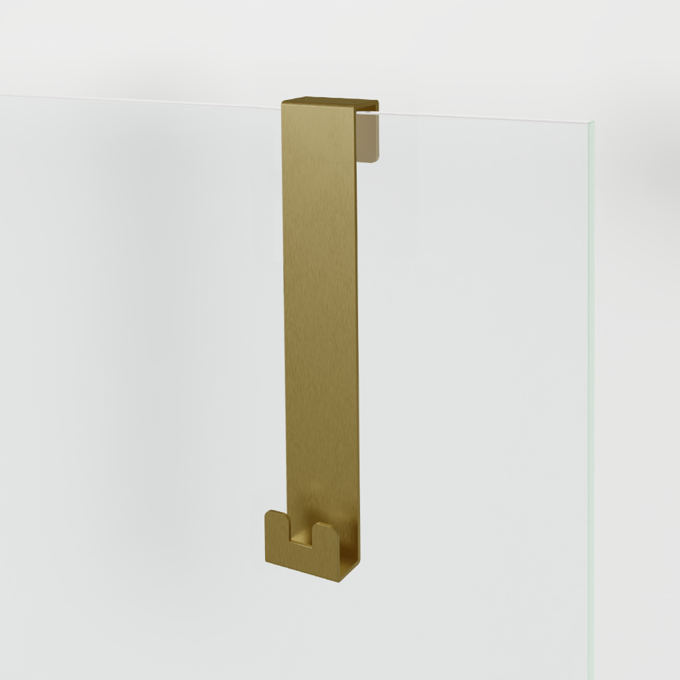 Blaufoss Gulio douchehaak | Brushed Gold | 1 stuk | Roestvrij staal