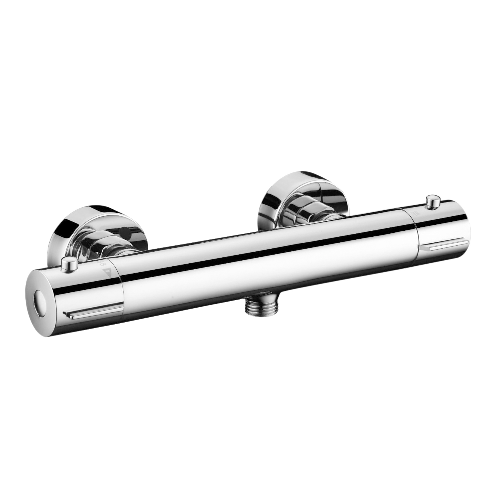 Linie Beats douchekraan | Glanzend Chroom | Zonder waterbesparende functie | Thermostatische kraan