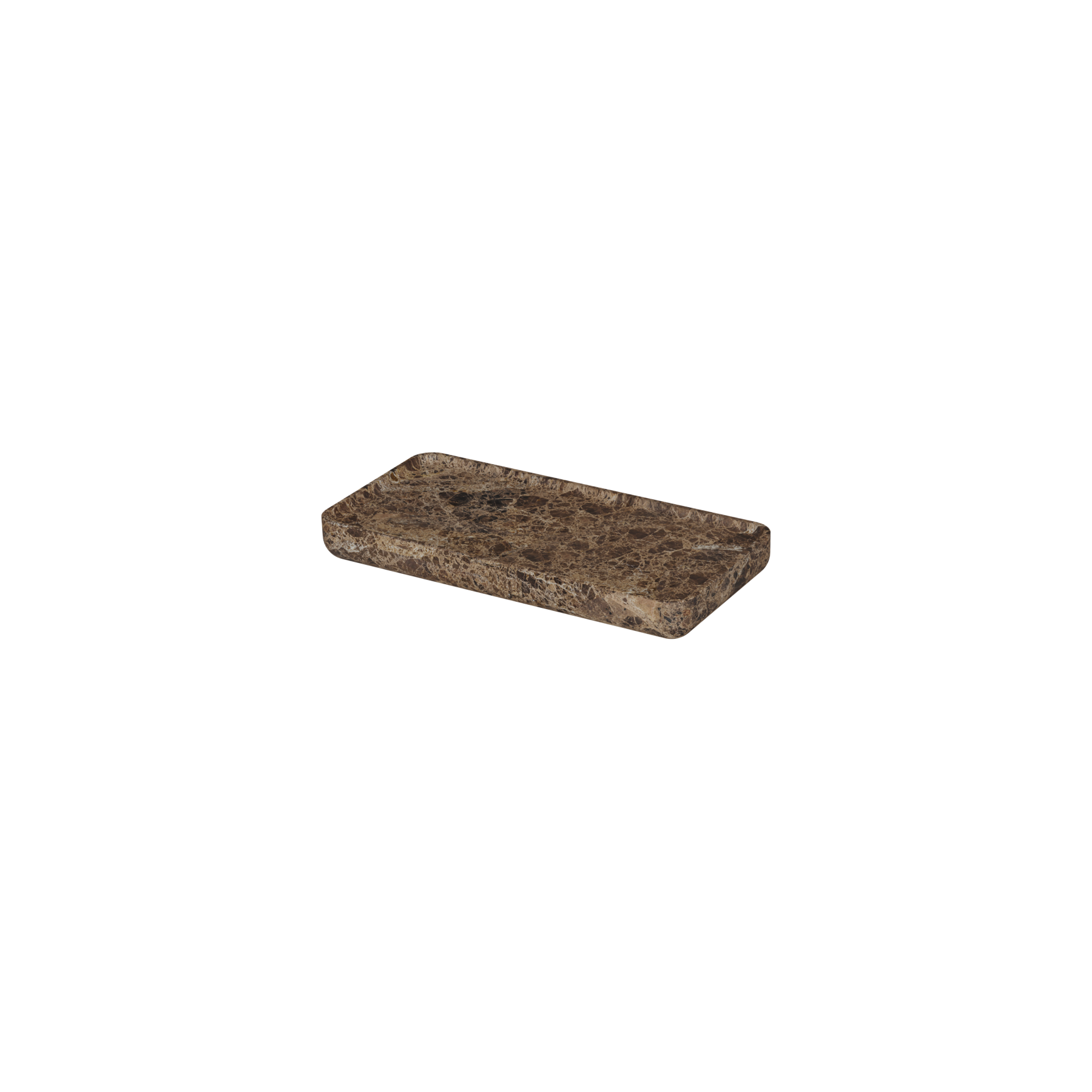 Balmani Tray wandplank | Dark Emperador | 25 x 12 cm | Marmer