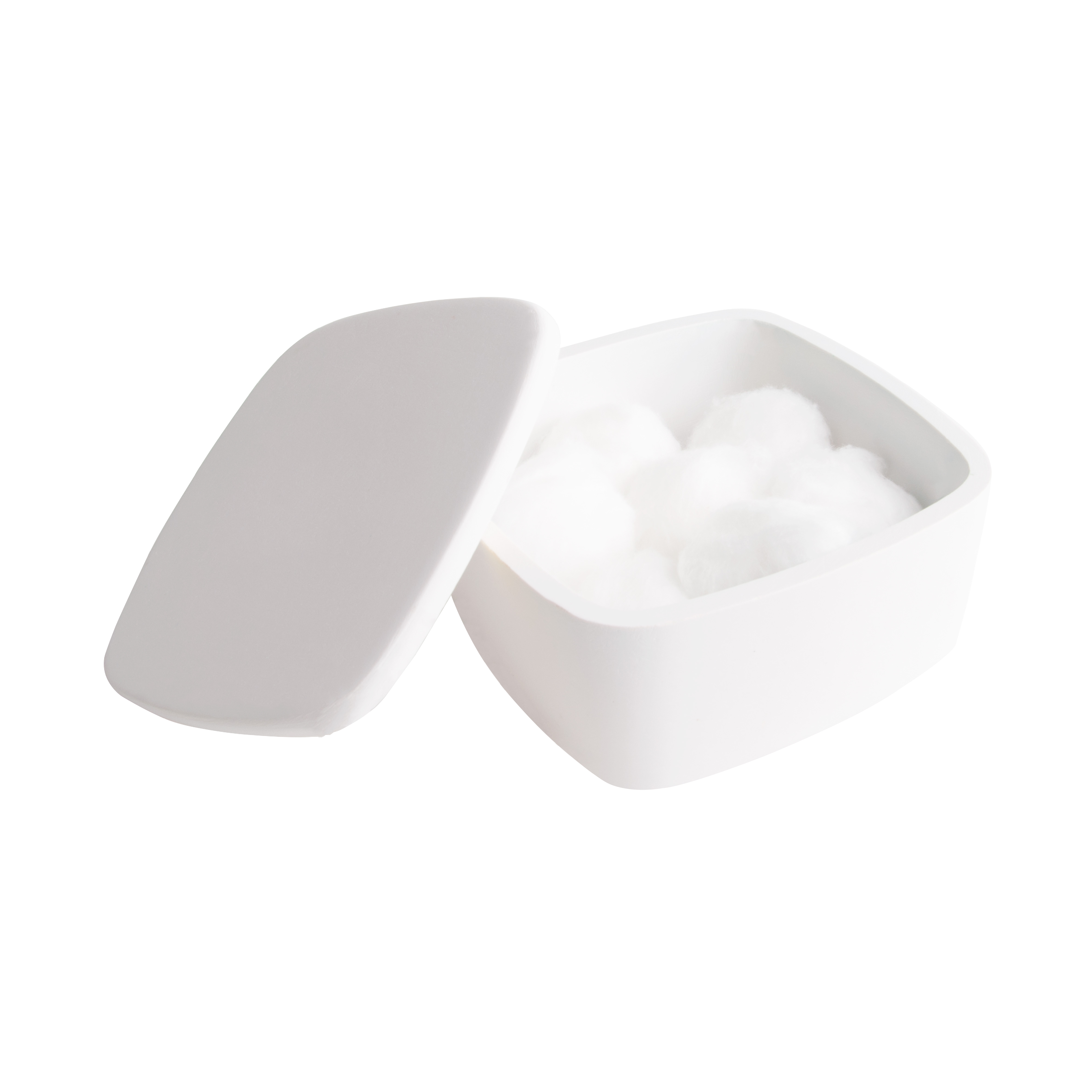 Balmani Testa wattenhouder | Mat wit | 12 x 12 cm | Solid Surface