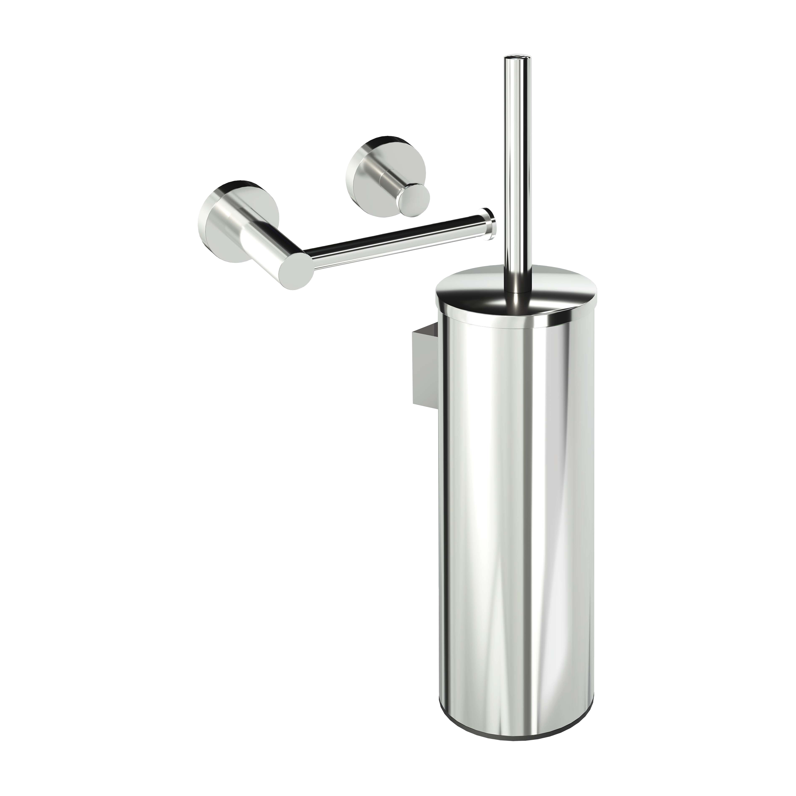 Blaufoss Harmony wc-accessoireset | Glanzend chroom | Roestvrij staal