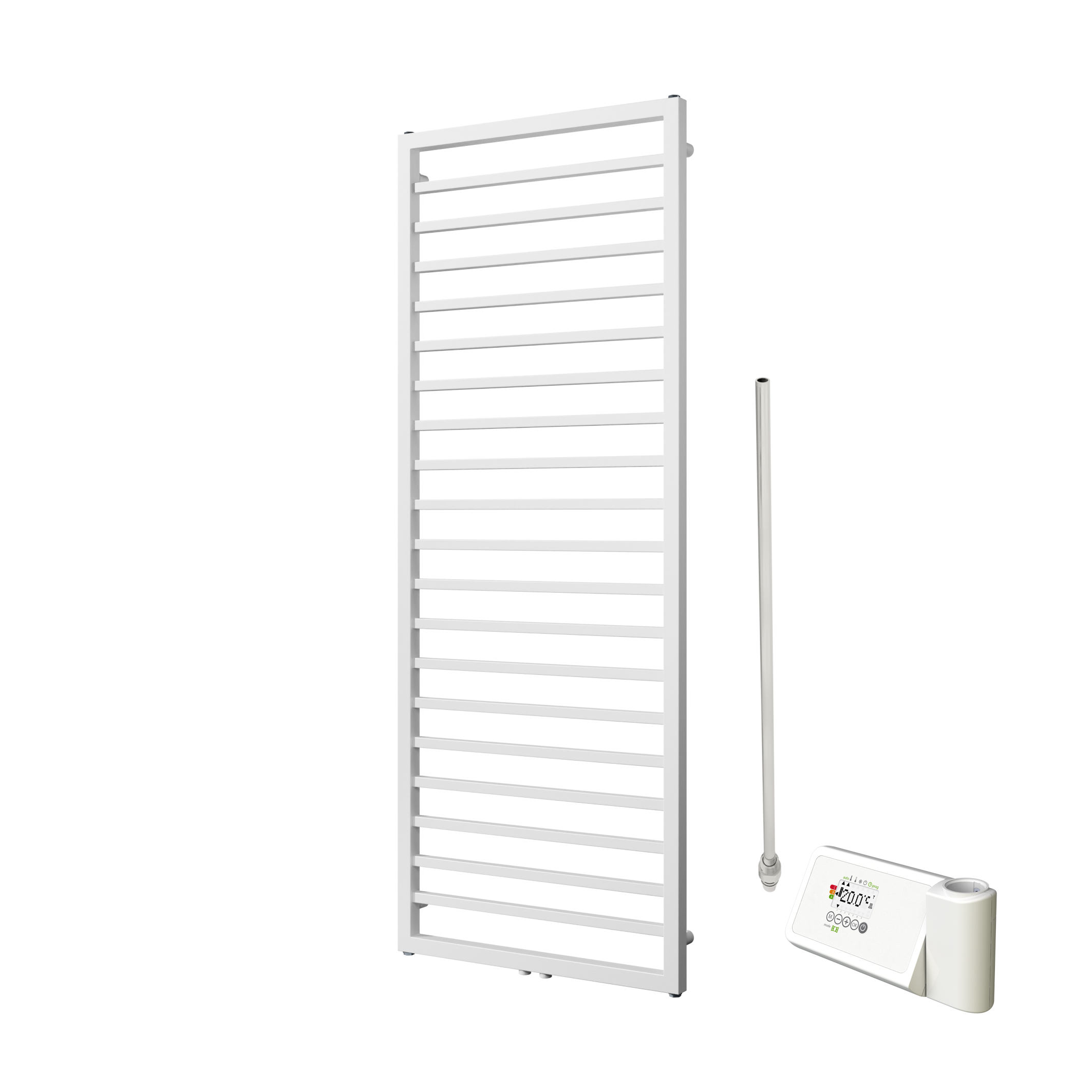 Vipera Listona elektrische handdoekradiator | Mat wit | 60 x 180 cm | 750W | Elektrische verwarming