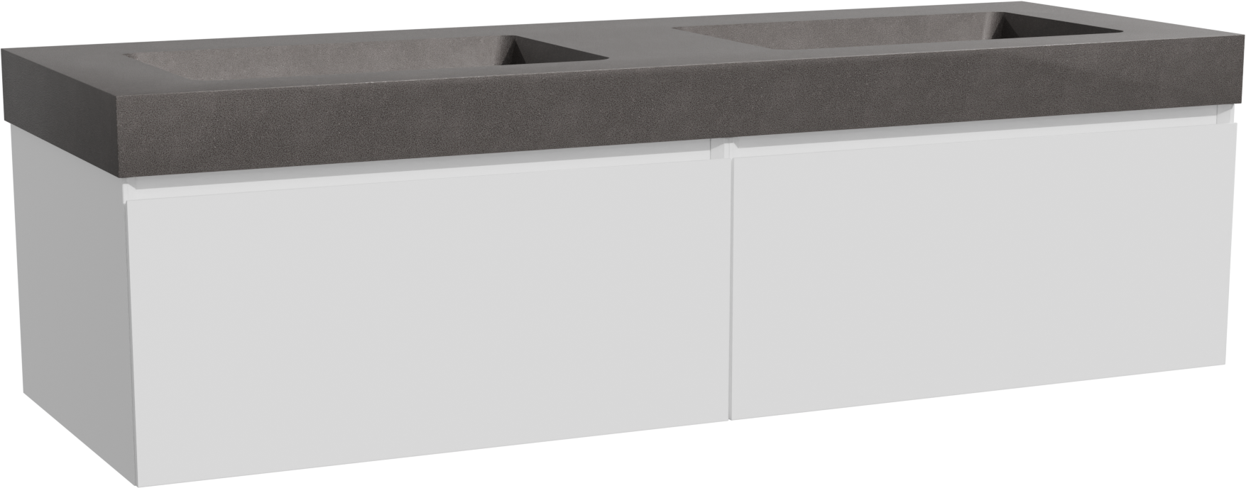 Storke Edge badkamermeubel met Scuro High Wastafel | B150 cm x D52 cm | Onderkast Mat